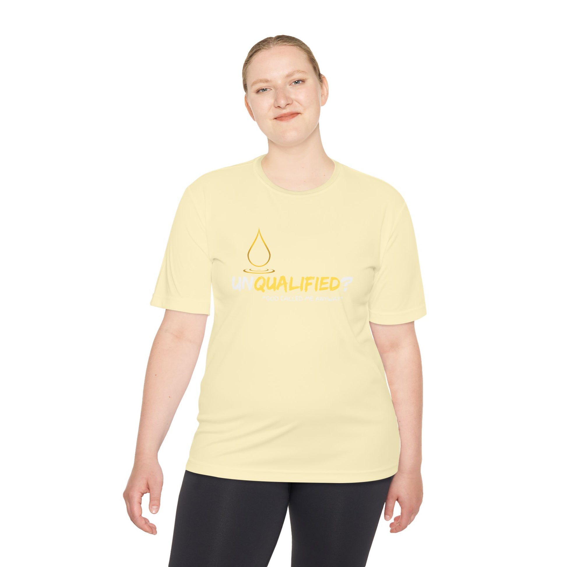 Unisex Moisture Wicking Tee - 'UNQUALIFIED?' Performance Shirt for Athletes