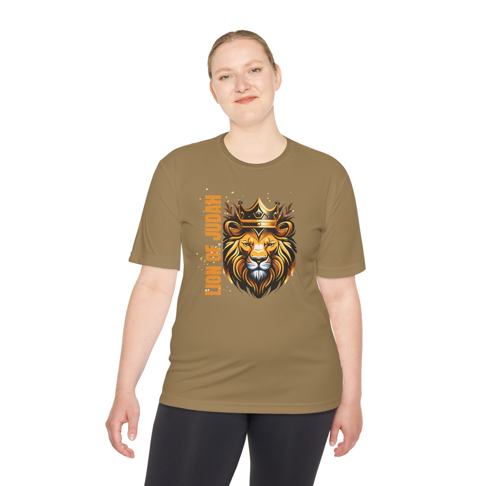 Collection of Lion of Judah Unisex Moisture Wicking Tee - Stylish Performance Shirt for Active Lifestyle in a gallery layout