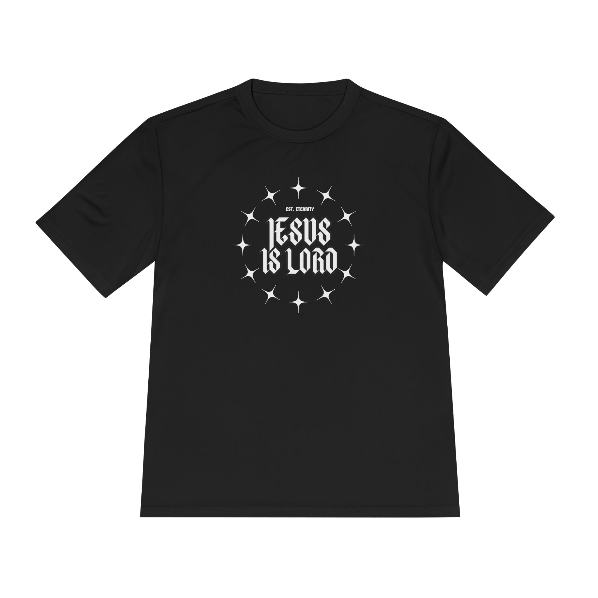 Collection of Unisex Moisture Wicking Tee - 'Jesus is Lord' Inspirational Activewear in a gallery layout