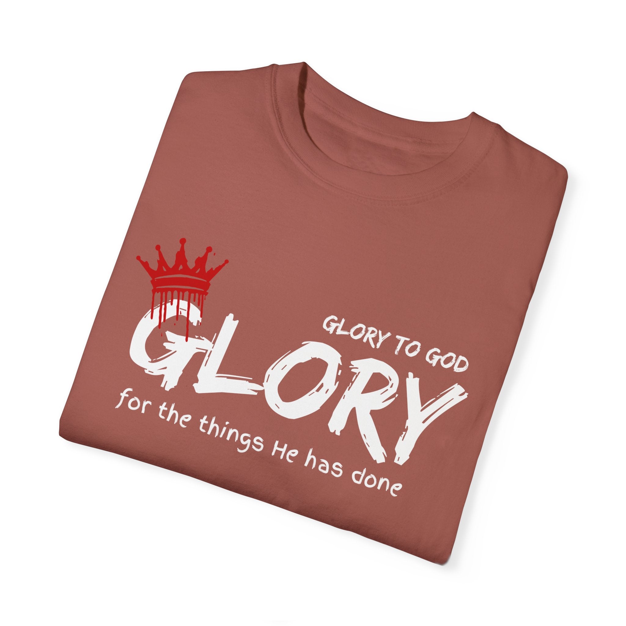 Collection of Faith-Inspired Unisex T-Shirt - 'Glory to God' Design in a gallery layout