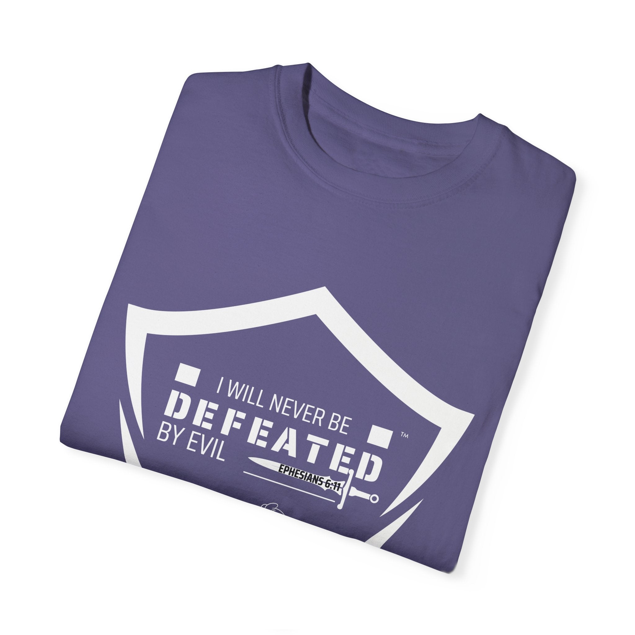 Collection of I Will Never Be Defeated T-Shirt | Unisex Garment in a gallery layout