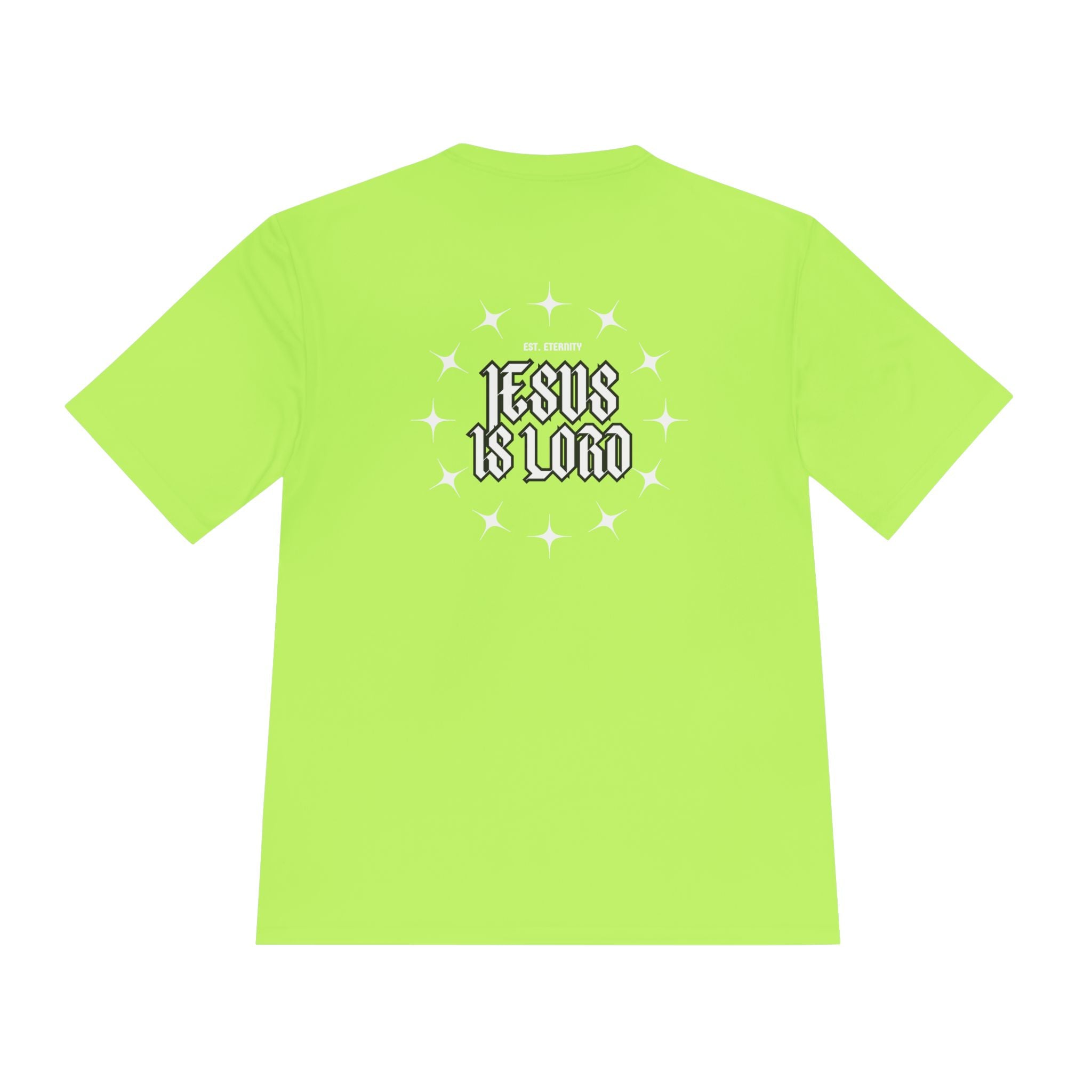 Collection of Unisex Moisture Wicking Tee - 'Jesus is Lord' Inspirational Activewear in a gallery layout