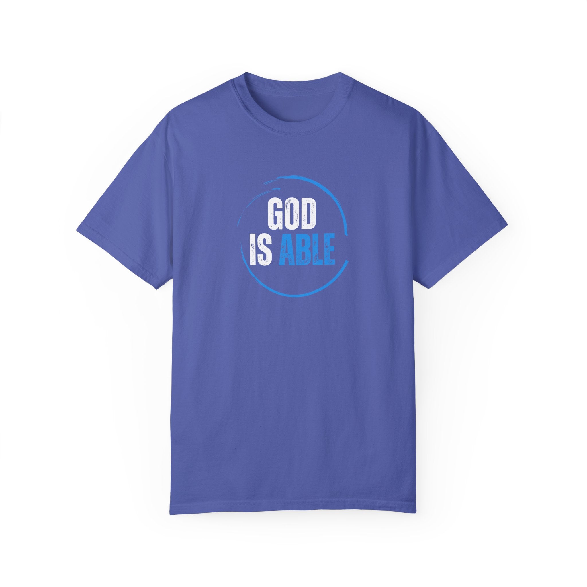 Collection of Inspirational Unisex T-Shirt - 'God Is Able' with Ephesians 3:20 Message in a gallery layout
