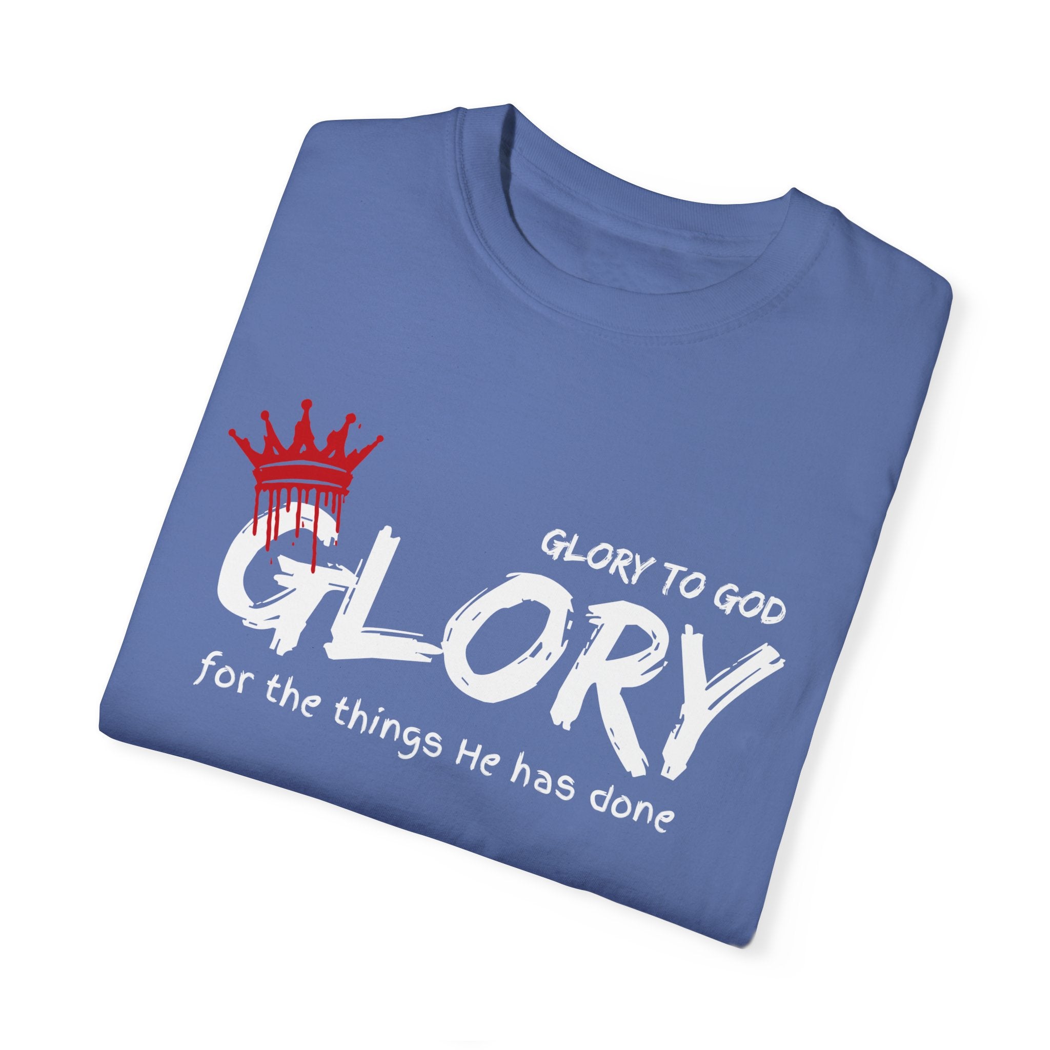 Collection of Faith-Inspired Unisex T-Shirt - 'Glory to God' Design in a gallery layout