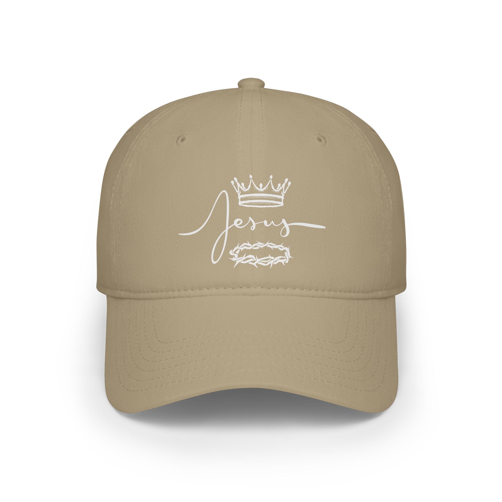 Collection of Jesus Crown & Thorns Low Profile Baseball Cap -Hat for Faith and Everyday Wear in a gallery layout