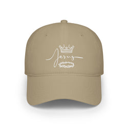 Collection of Jesus Crown & Thorns Low Profile Baseball Cap -Hat for Faith and Everyday Wear in a gallery layout