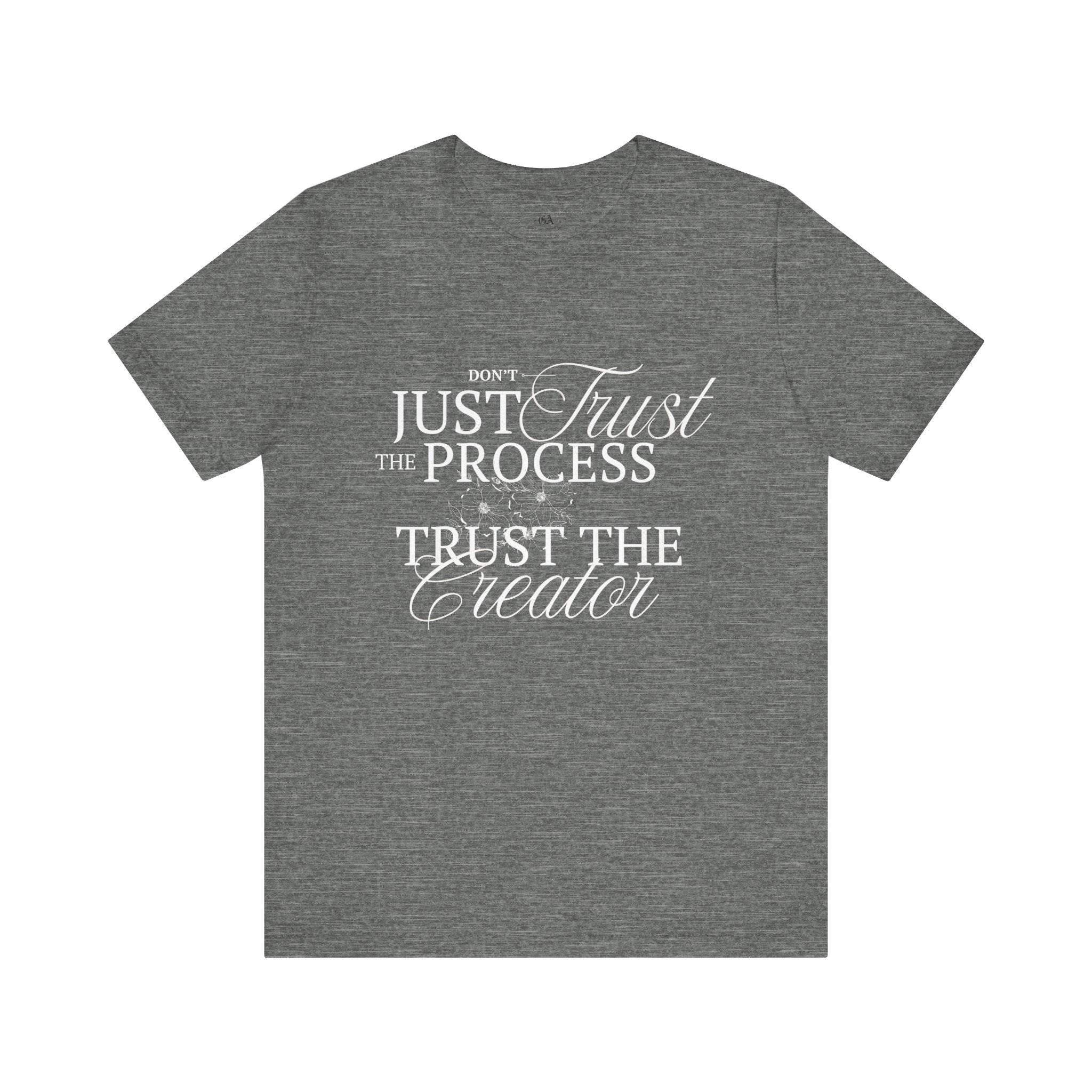 Collection of Women's Edition Inspirational Trust the Creator Tee, Motivational Shirt, Gift for Creatives, Unisex Graphic Tee, Relaxed Fit Everyday Wear in a gallery layout