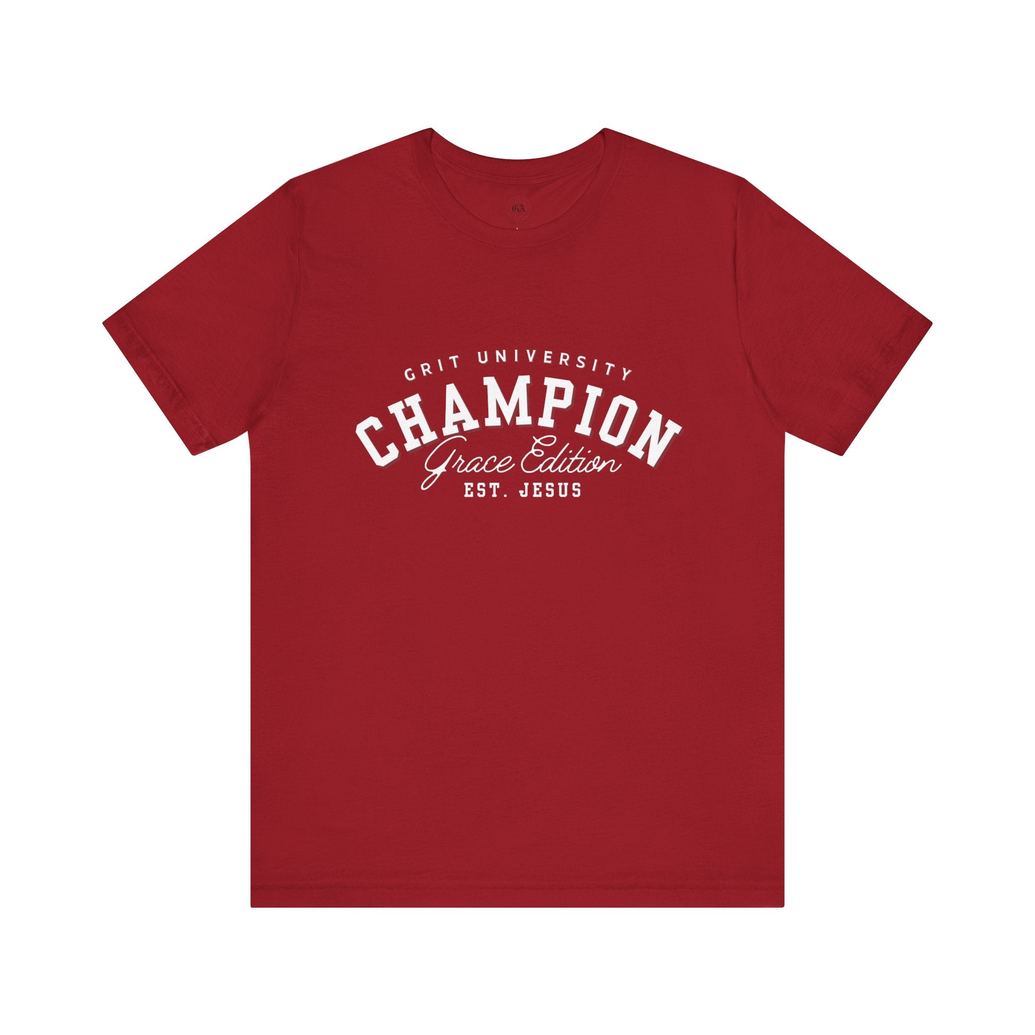 Collection of Champion Spirit Unisex Tee, Motivational T-Shirt for Everyday Wear, Ideal for College Students, Athletes, Gift for Graduates in a gallery layout