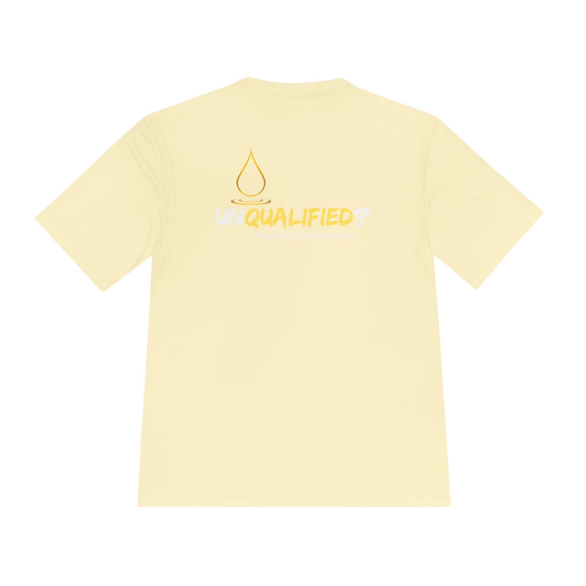 Collection of Unisex Moisture Wicking Tee - 'UNQUALIFIED?' Performance Shirt for Athletes in a gallery layout