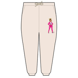 Collection of Edgy Chique Angel Icon Unisex Lightweight Fleece Sweatpants in a gallery layout