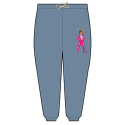 Collection of Edgy Chique Angel Icon Unisex Lightweight Fleece Sweatpants in a gallery layout