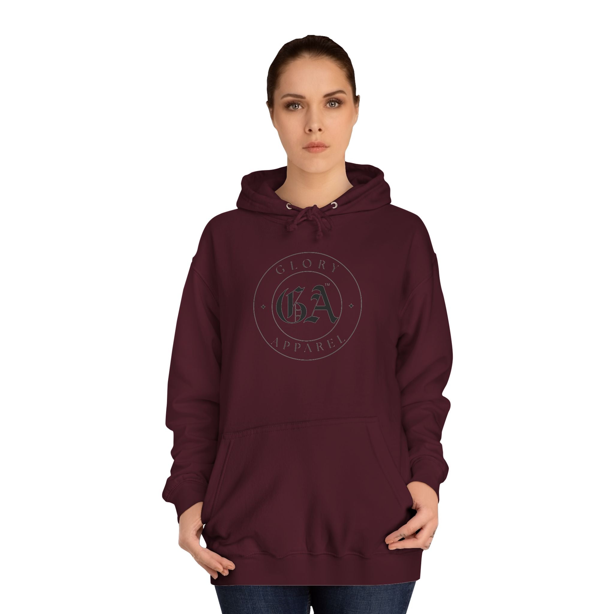 Collection of Glory Apparel Cozy Unisex College Hoodie  - Perfect for Campus Life & Casual Wear in a gallery layout