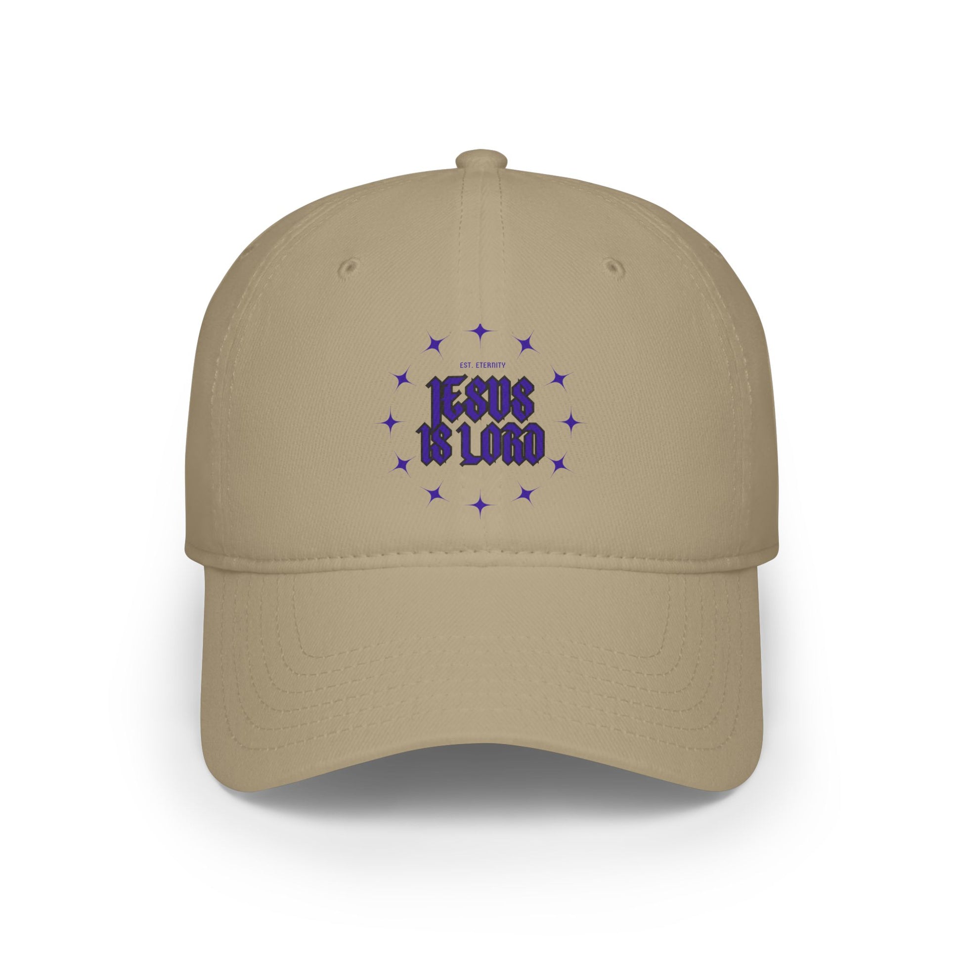 Inspirational Low Profile Baseball Cap - 'Jesus Is Lord' Design