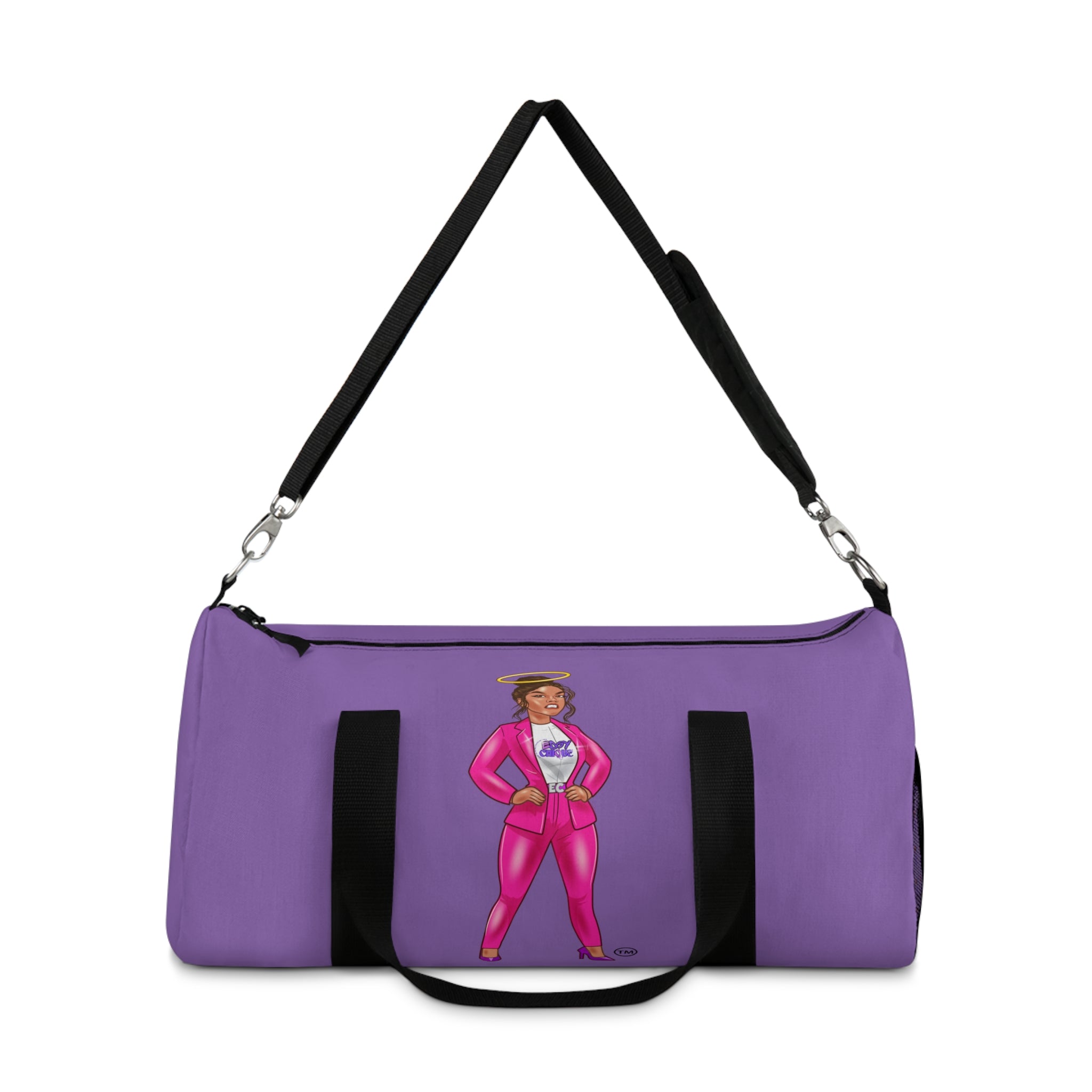 Collection of Bolsa de lona Edgy Chicque Empowerment: diseño atrevido para fitness y viajes in a gallery layout