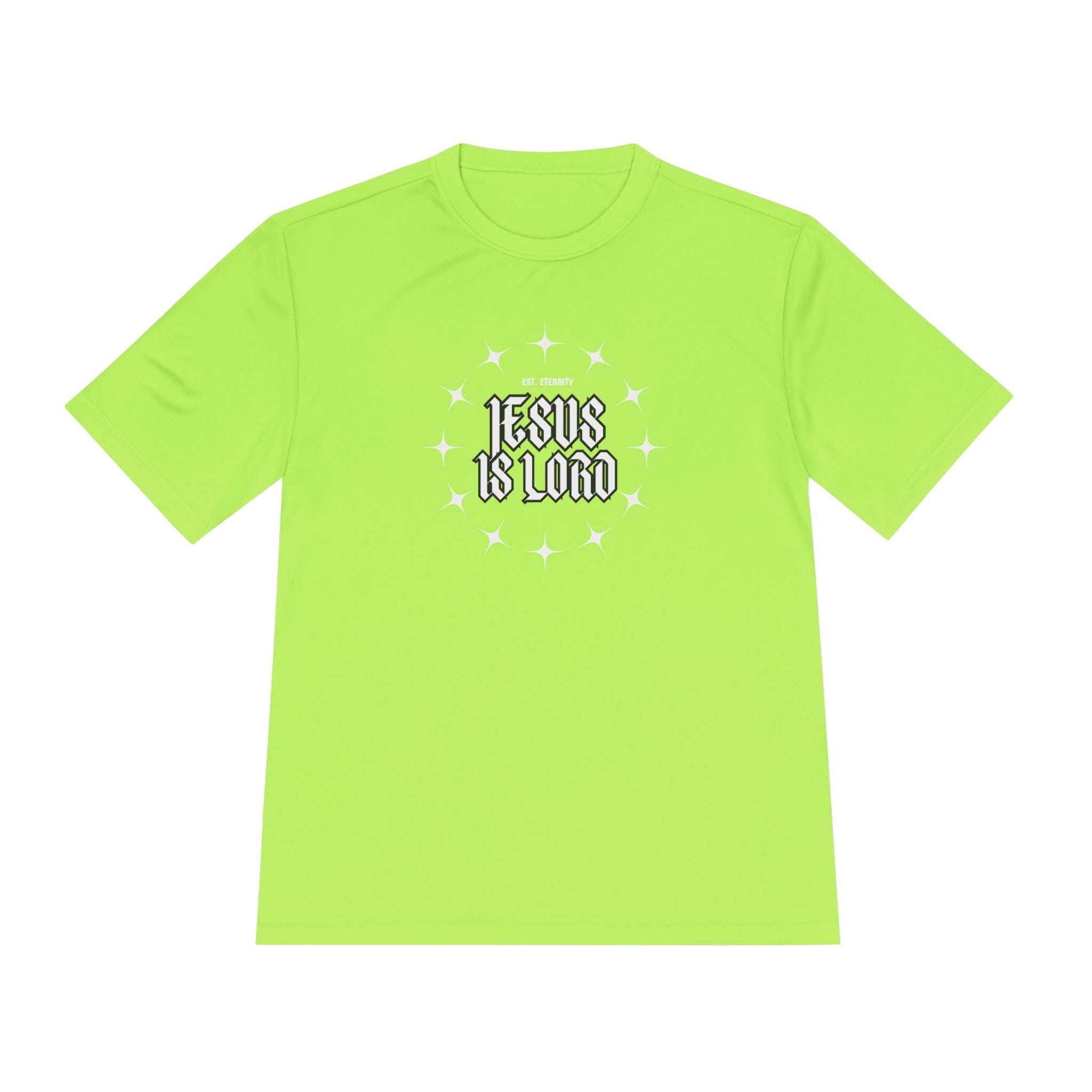 Collection of Unisex Moisture Wicking Tee - 'Jesus is Lord' Inspirational Activewear in a gallery layout
