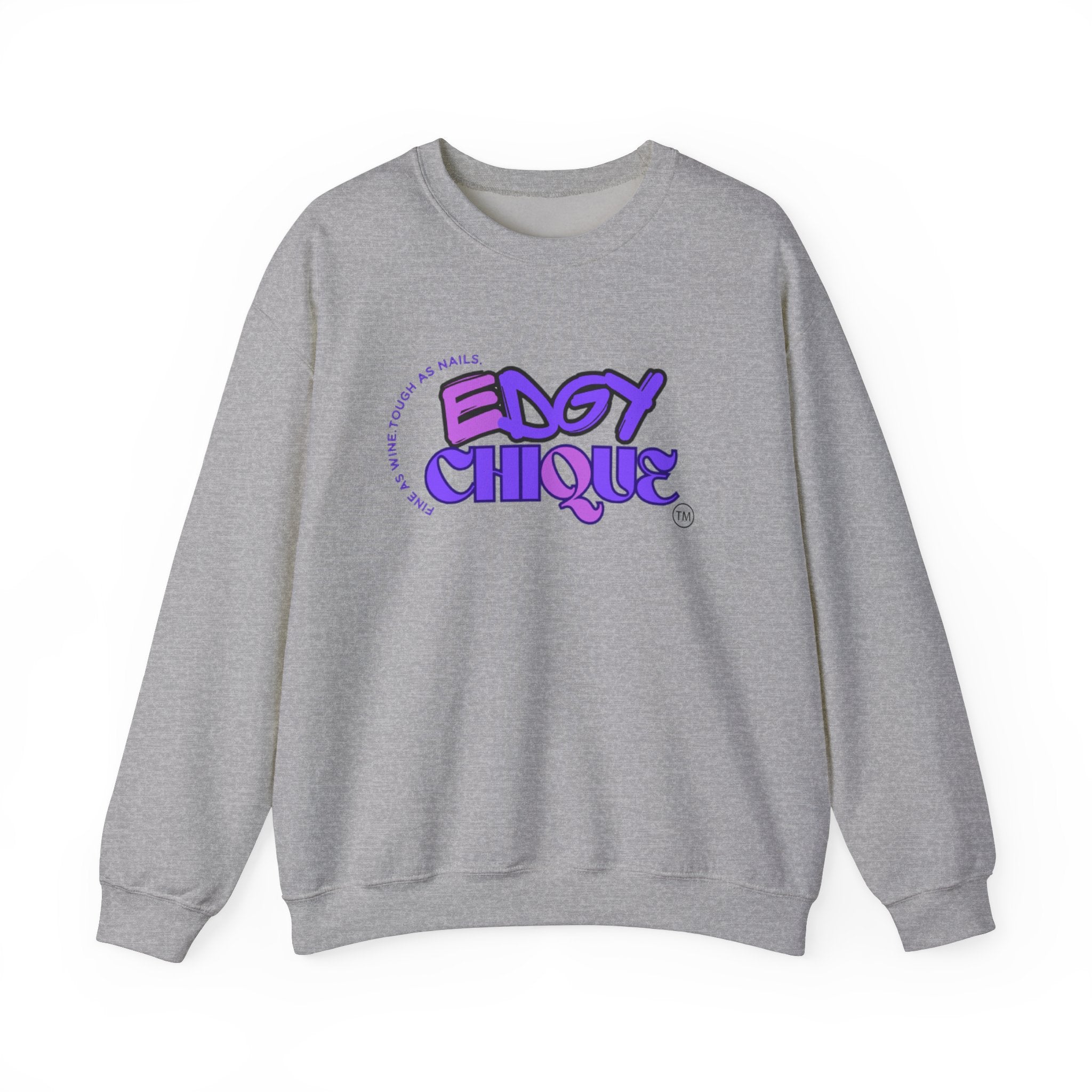 Collection of Edgy Chique Crewneck Sweatshirt - Trendy Design for Confident Women in a gallery layout