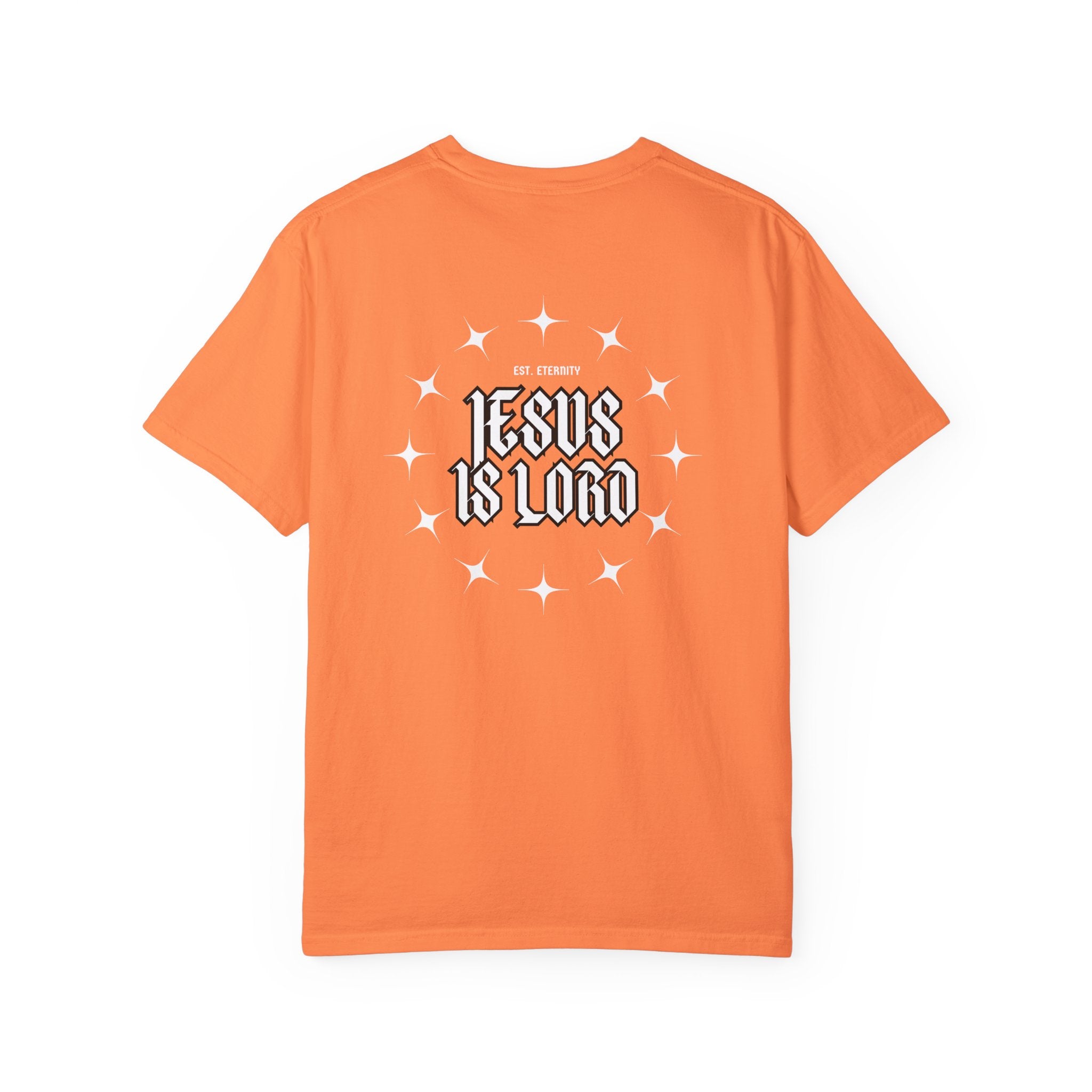 Collection of Jesus Is Lord Unisex Garment-Dyed T-Shirt - Faith-Inspired Apparel in a gallery layout