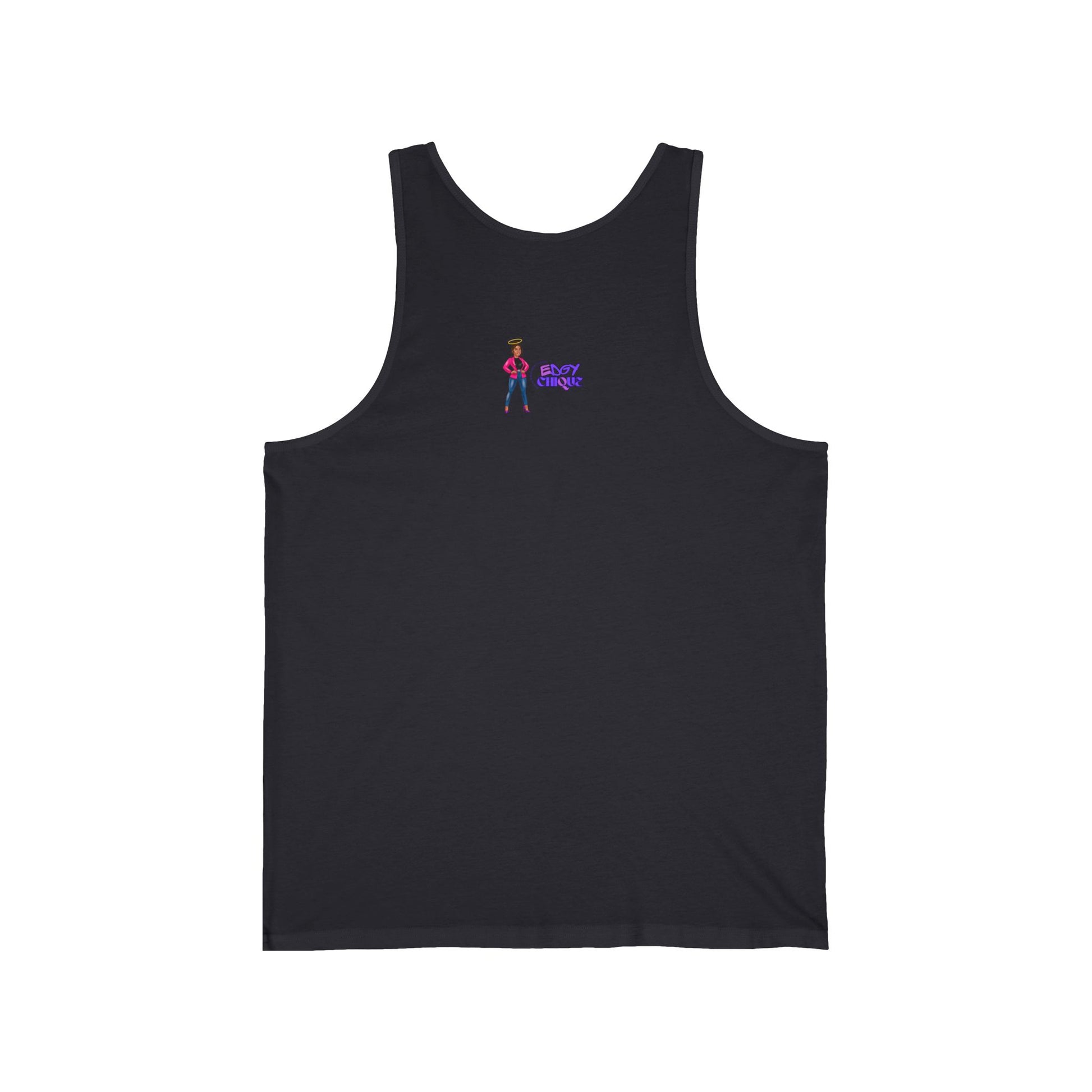 Edgy Chique Unisex Jersey Tank - Fun & Stylish Graphic Tank Top for Everyday Wear