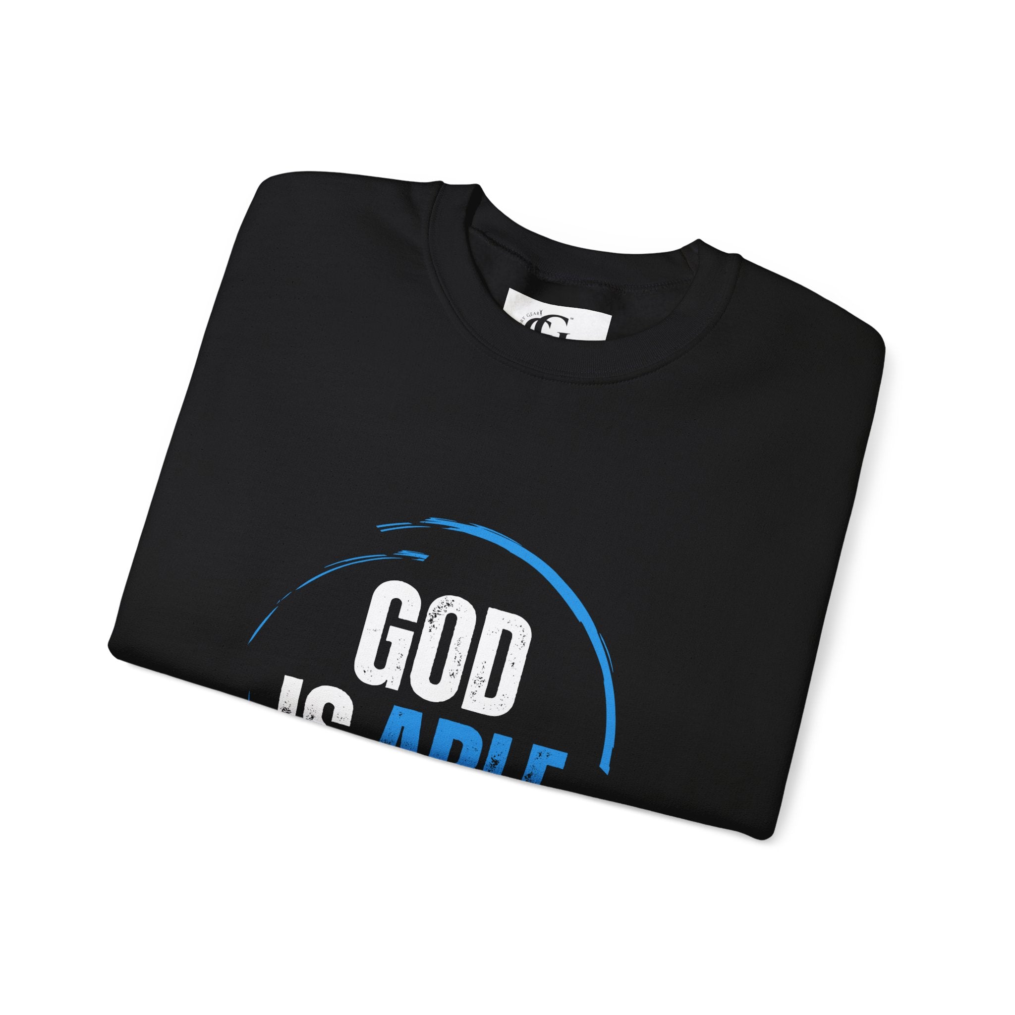 Collection of God is Able Crewneck Sweatshirt | Ephesians 3:20 in a gallery layout