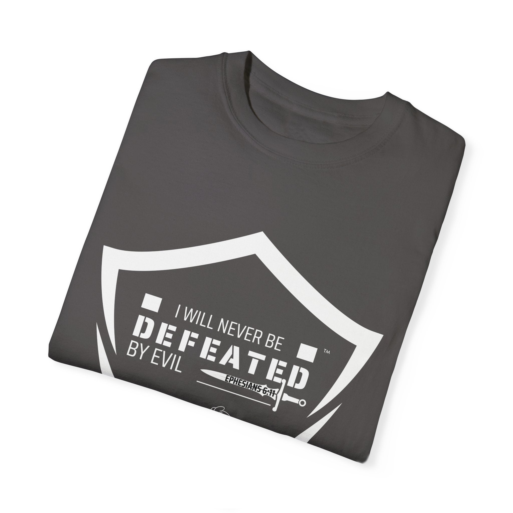 Collection of I Will Never Be Defeated T-Shirt | Unisex Garment in a gallery layout