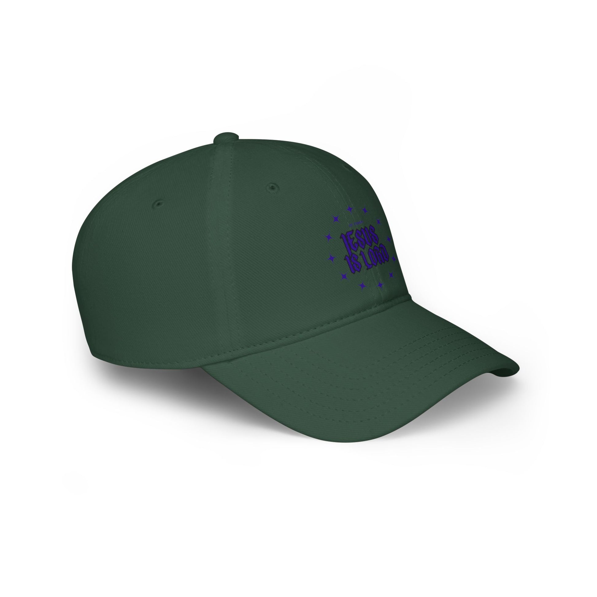 Inspirational Low Profile Baseball Cap - 'Jesus Is Lord' Design