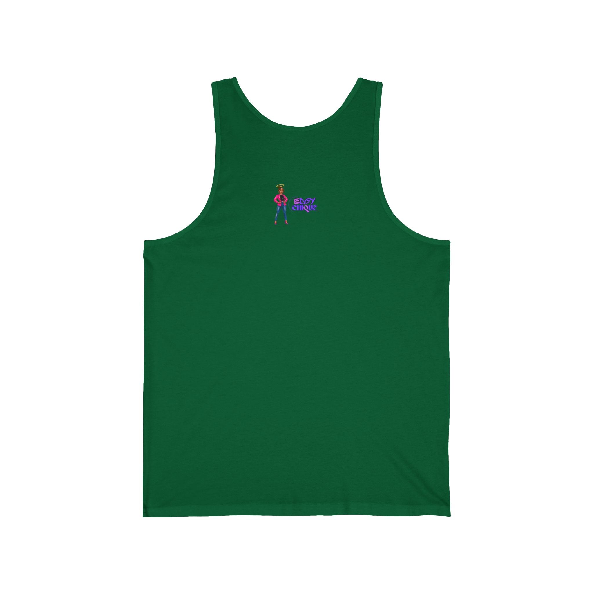 Collection of Edgy Chique Unisex Jersey Tank - Fun & Stylish Graphic Tank Top for Everyday Wear in a gallery layout