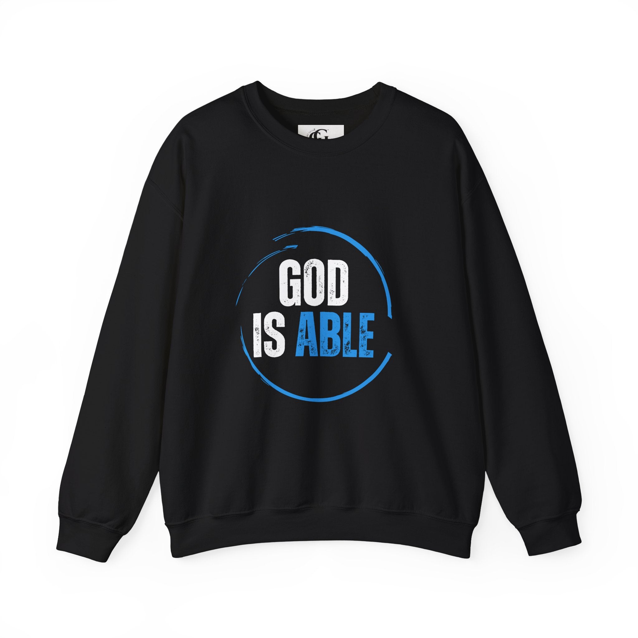 Collection of God is Able Crewneck Sweatshirt | Ephesians 3:20 in a gallery layout