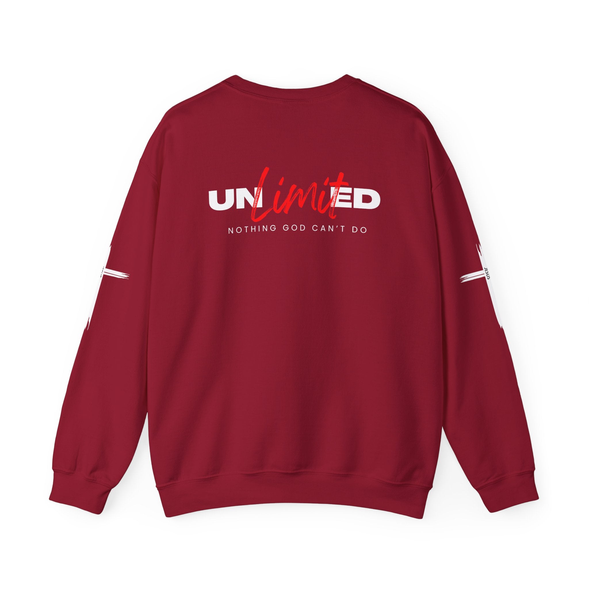 Collection of Unlimited "Nothing God Can't Do" Crewneck Sweatshirt - Motivational Everyday Wear in a gallery layout