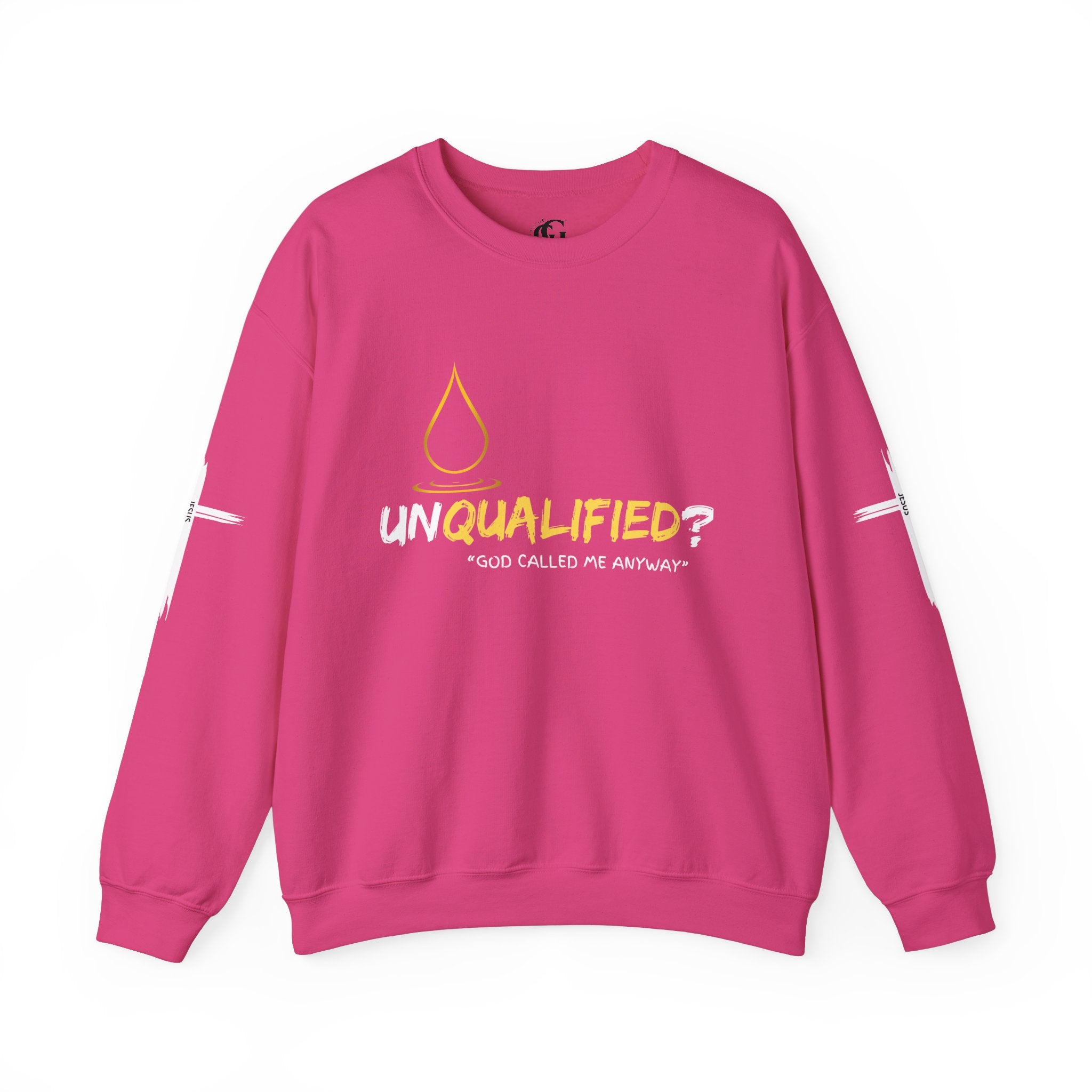 Collection of QUALIFIED "God Called Me Anyway" Unisex Crewneck Sweatshirt - Cozy Motivational Apparel in a gallery layout