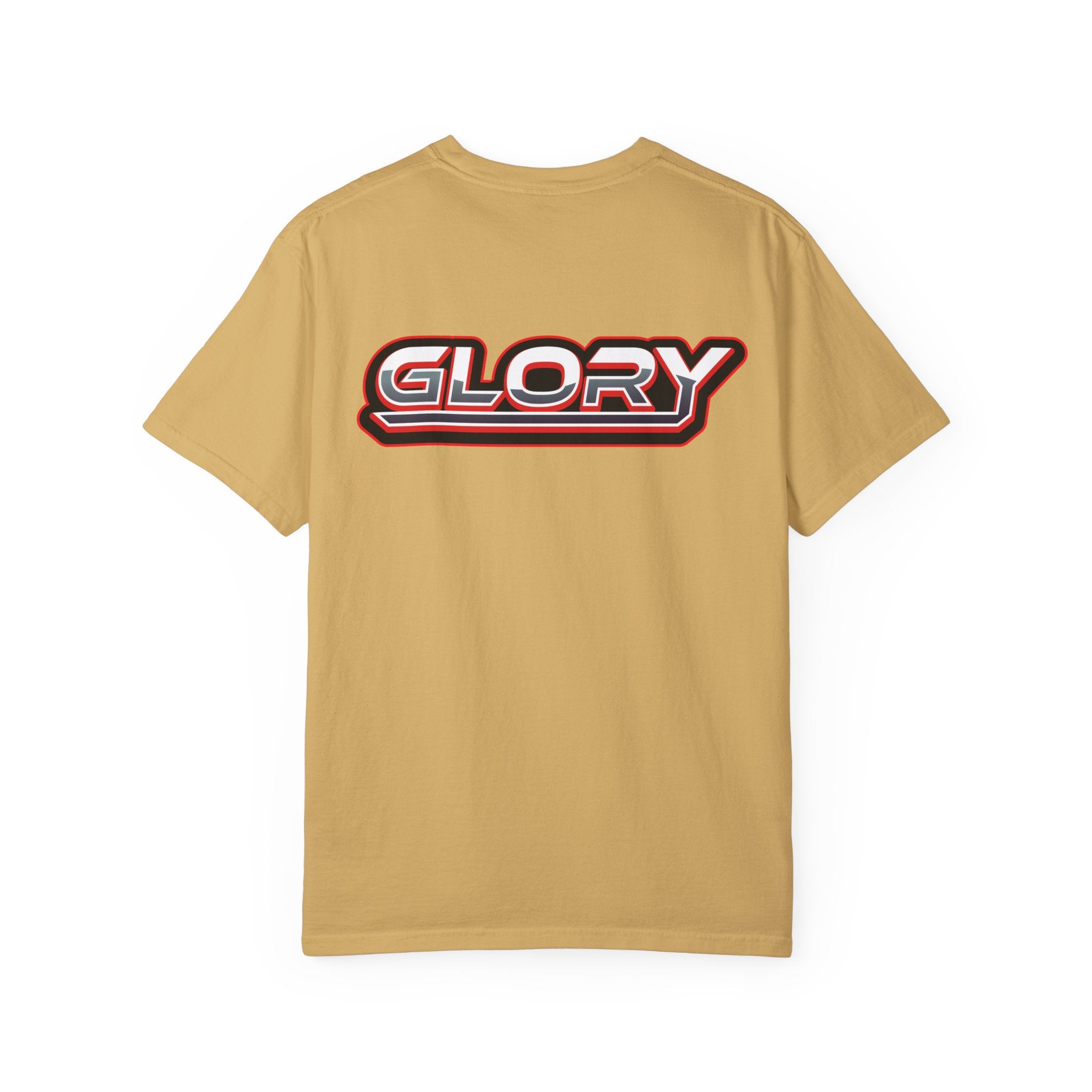 Collection of Unisex Garment-Dyed T-Shirt - 'GLORY' Graphic Tee for Everyday Wear in a gallery layout