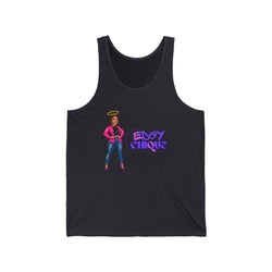 Collection of Edgy Chique Unisex Jersey Tank - Fun & Stylish Graphic Tank Top for Everyday Wear in a gallery layout