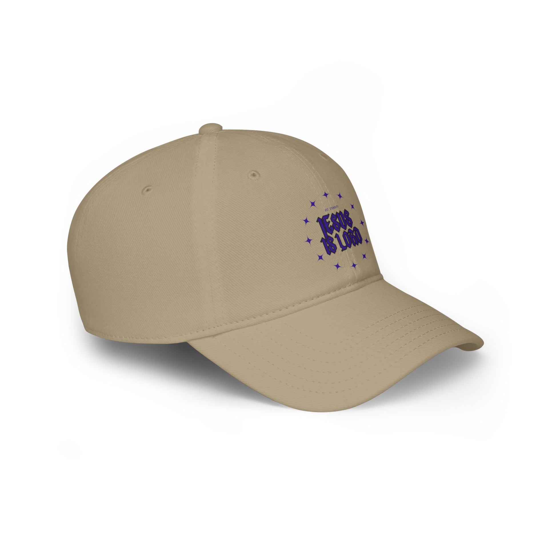 Inspirational Low Profile Baseball Cap - 'Jesus Is Lord' Design