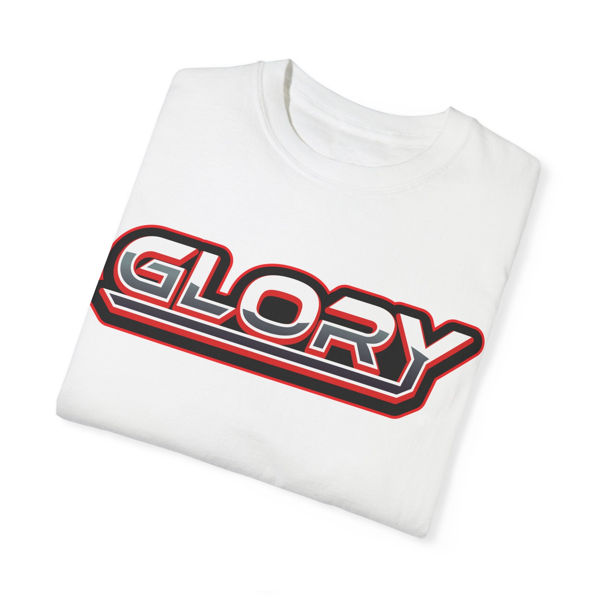 Collection of Unisex 'GLORY' Graphic Tee for Casual Style in a gallery layout