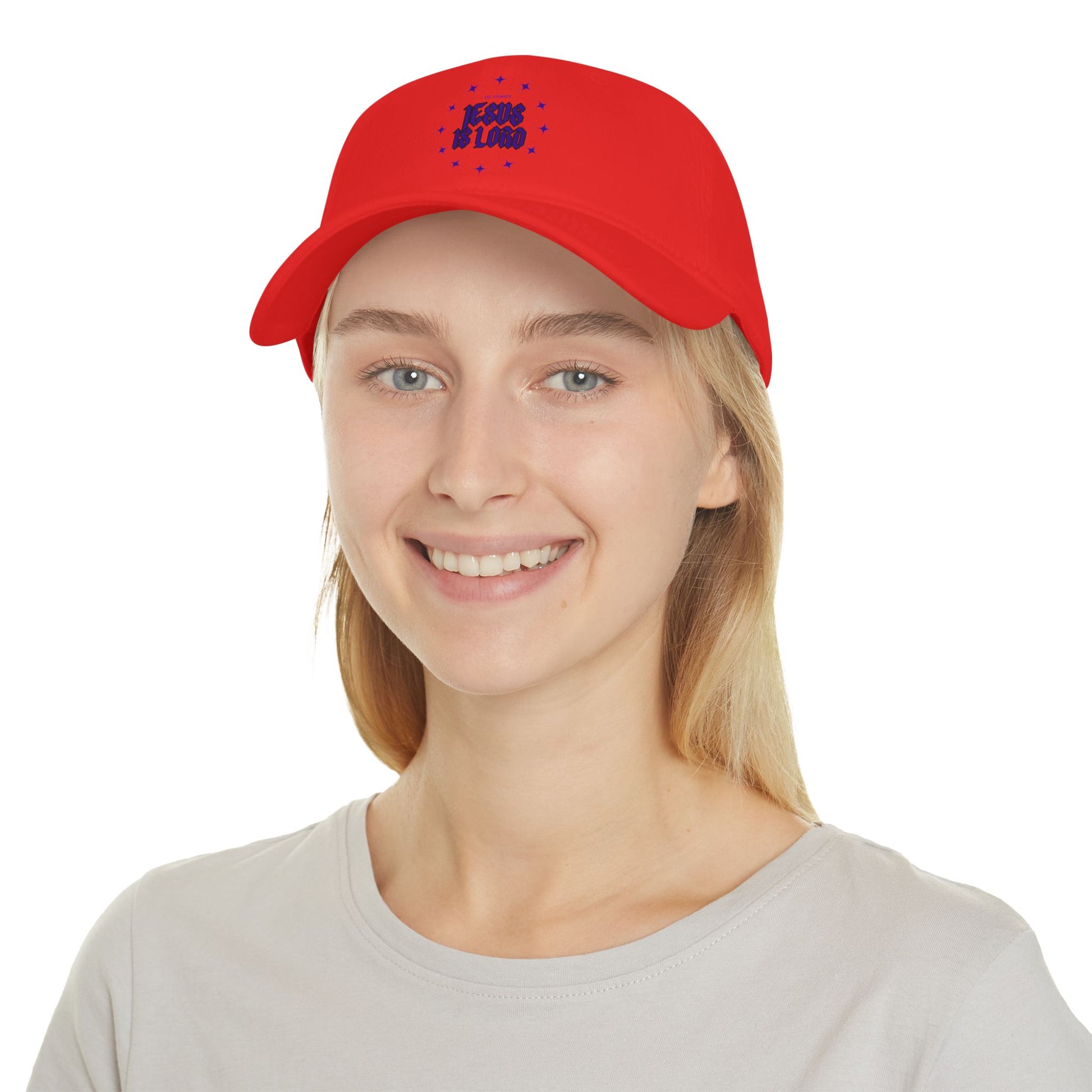 Inspirational Low Profile Baseball Cap - 'Jesus Is Lord' Design