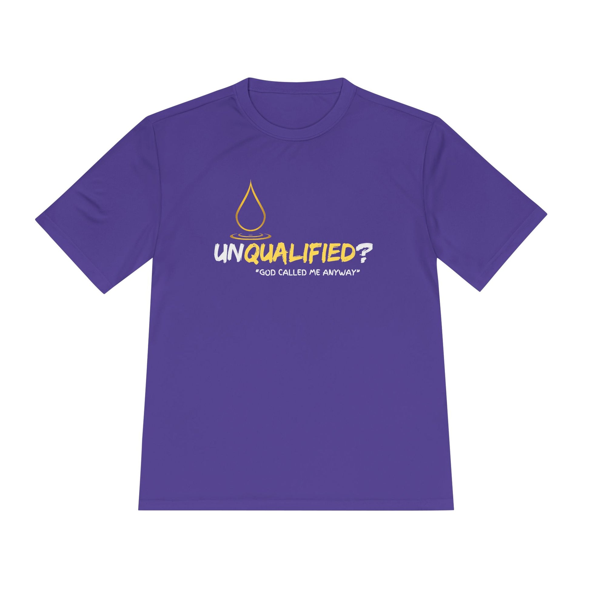 Unisex Moisture Wicking Tee - 'UNQUALIFIED?' Performance Shirt for Athletes