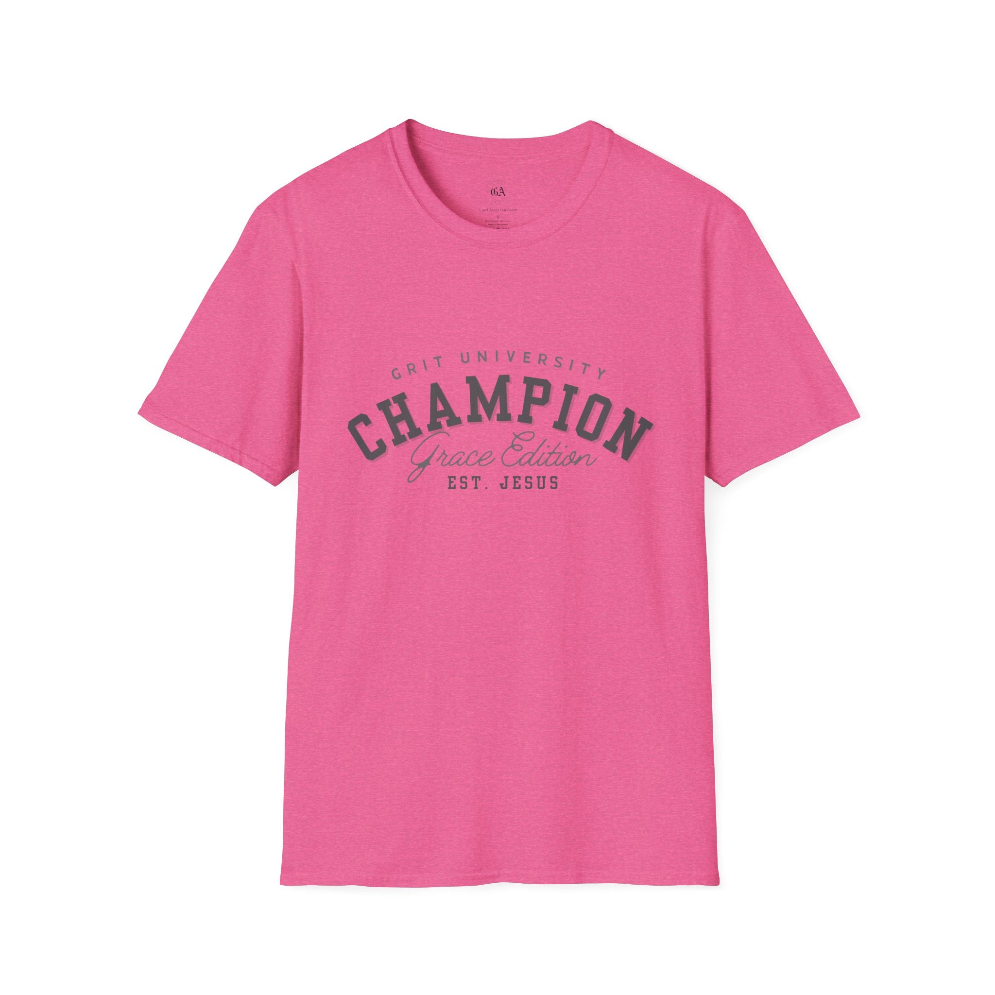 Collection of Christian Champion T-Shirt, Inspirational Tee, Faith Apparel, Gift for Believers, Grace Edition, Everyday Wear in a gallery layout