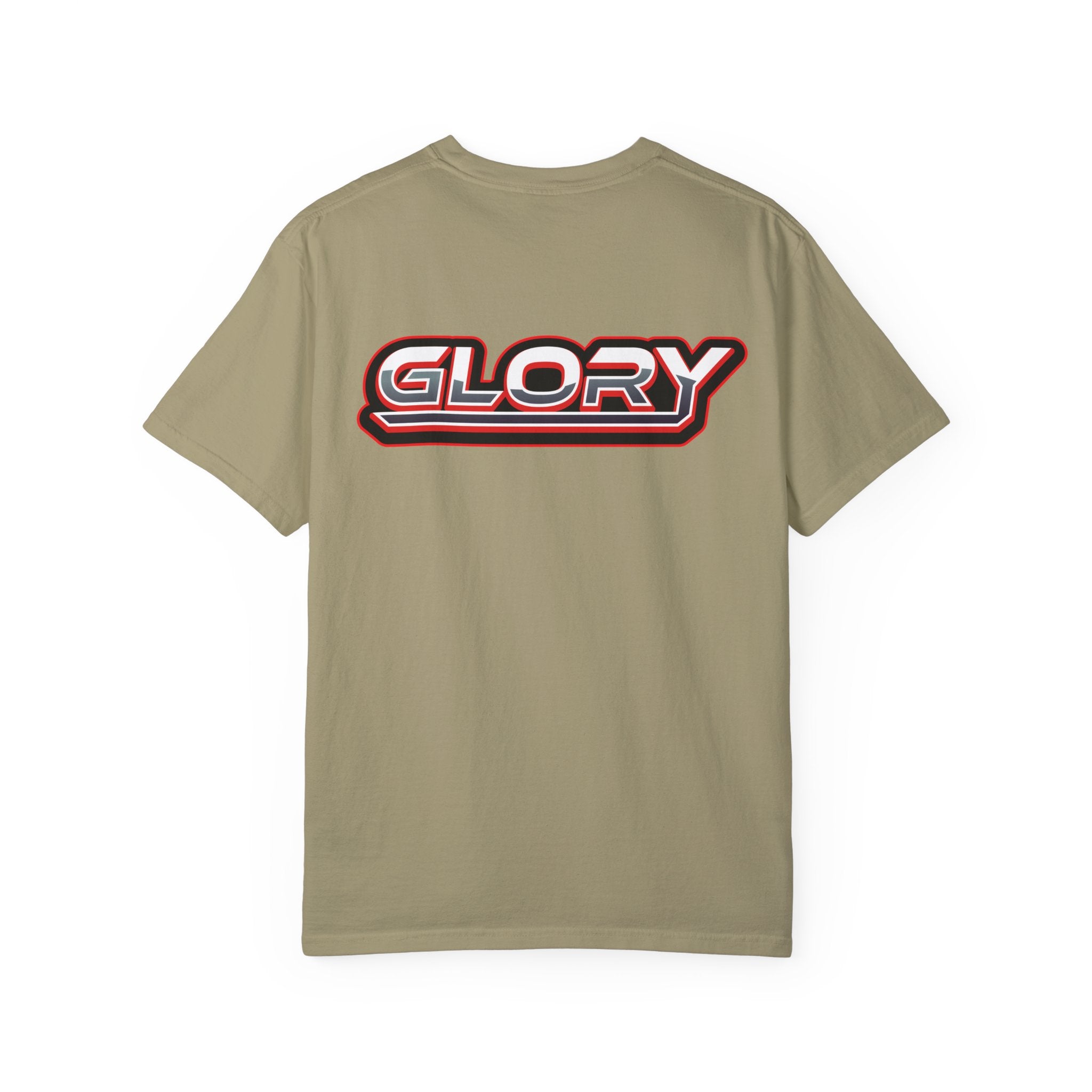 Collection of Unisex Garment-Dyed T-Shirt - 'GLORY' Graphic Tee for Everyday Wear in a gallery layout