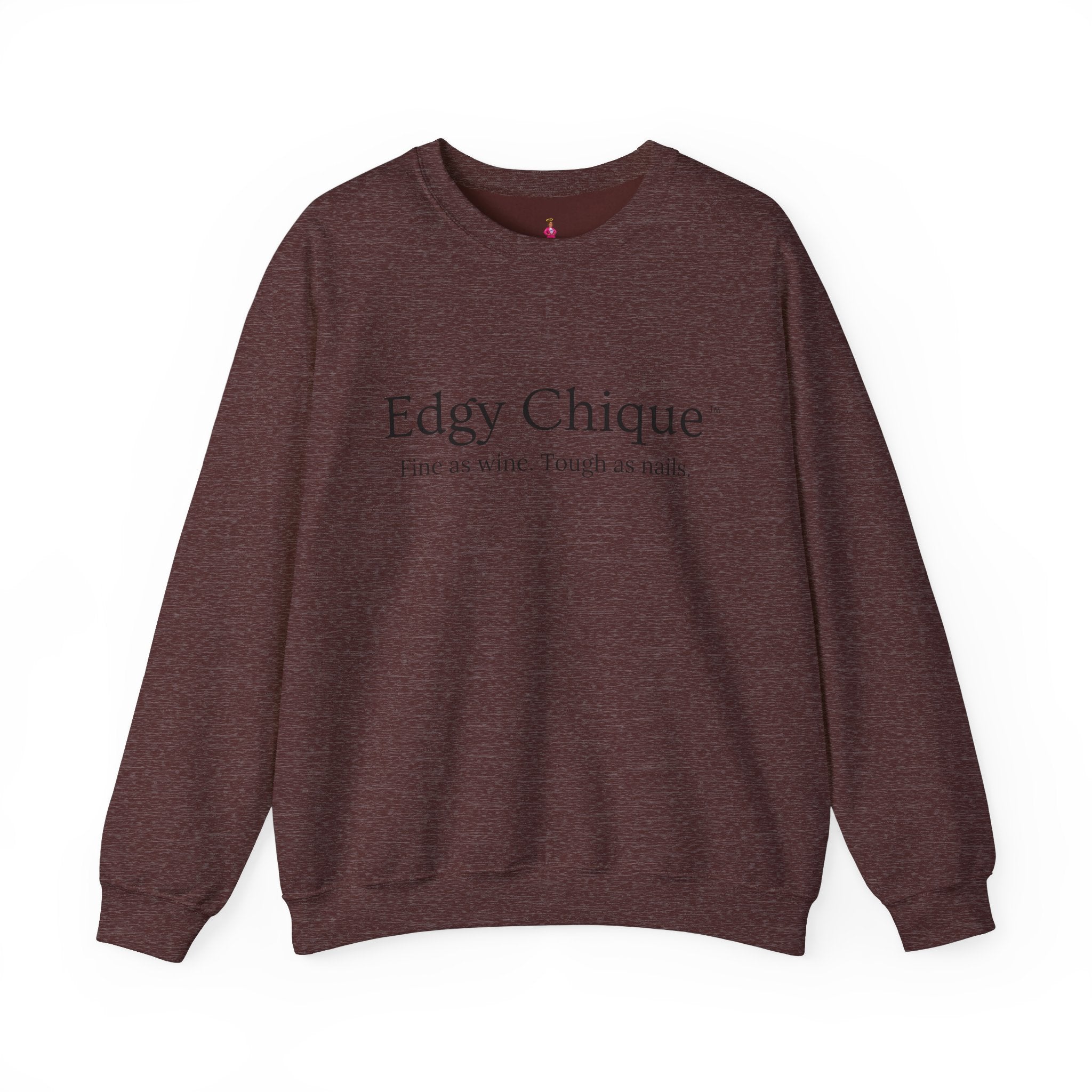Collection of Edgy Chique Sleek Crewneck Sweatshirt - Fine as Wine, Tough as Nails in a gallery layout