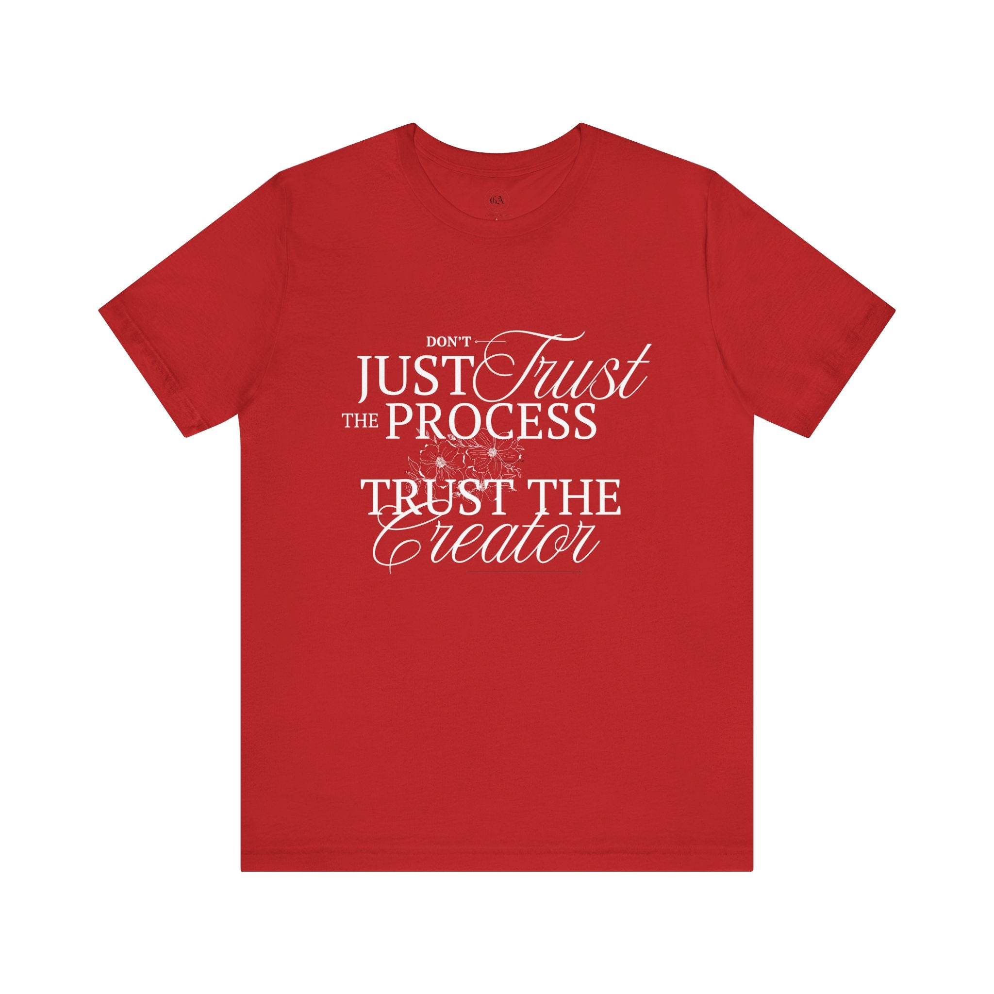 Collection of Women's Edition Inspirational Trust the Creator Tee, Motivational Shirt, Gift for Creatives, Unisex Graphic Tee, Relaxed Fit Everyday Wear in a gallery layout