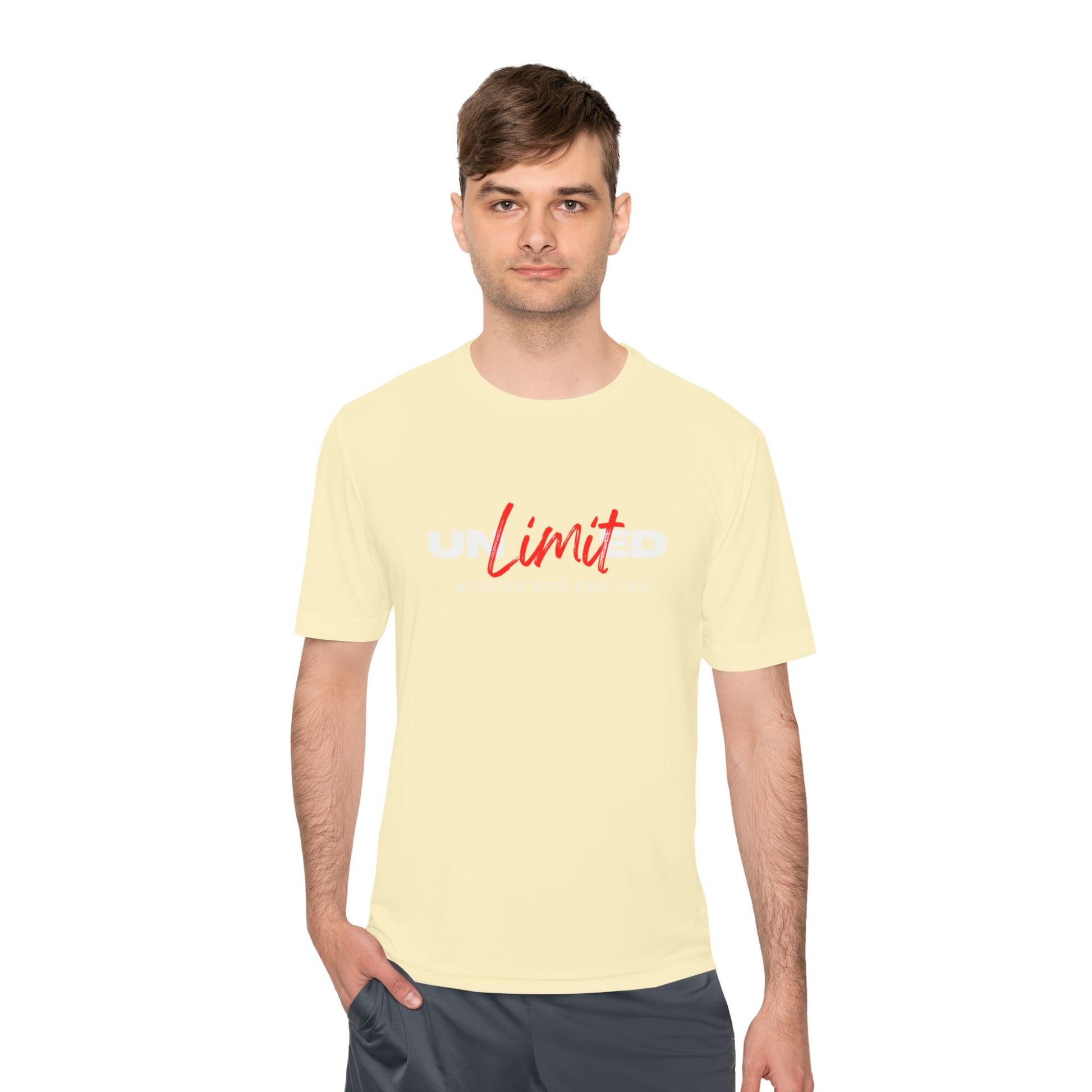 Unisex Moisture Wicking Tee - 'Unlimited' Inspirational Sportswear