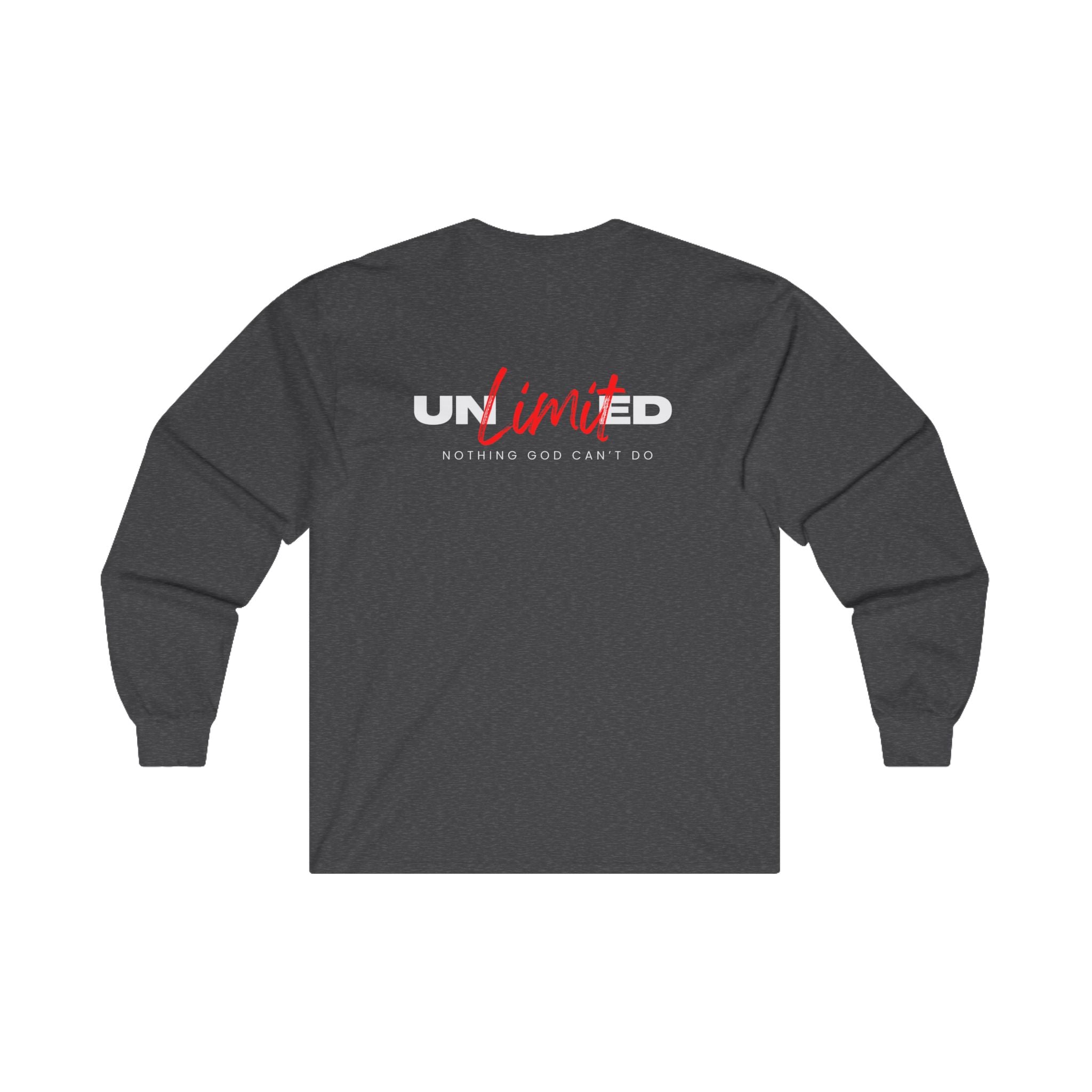 Collection of Unlimited Nothing God Can't Do - Long Sleeve Tee in a gallery layout