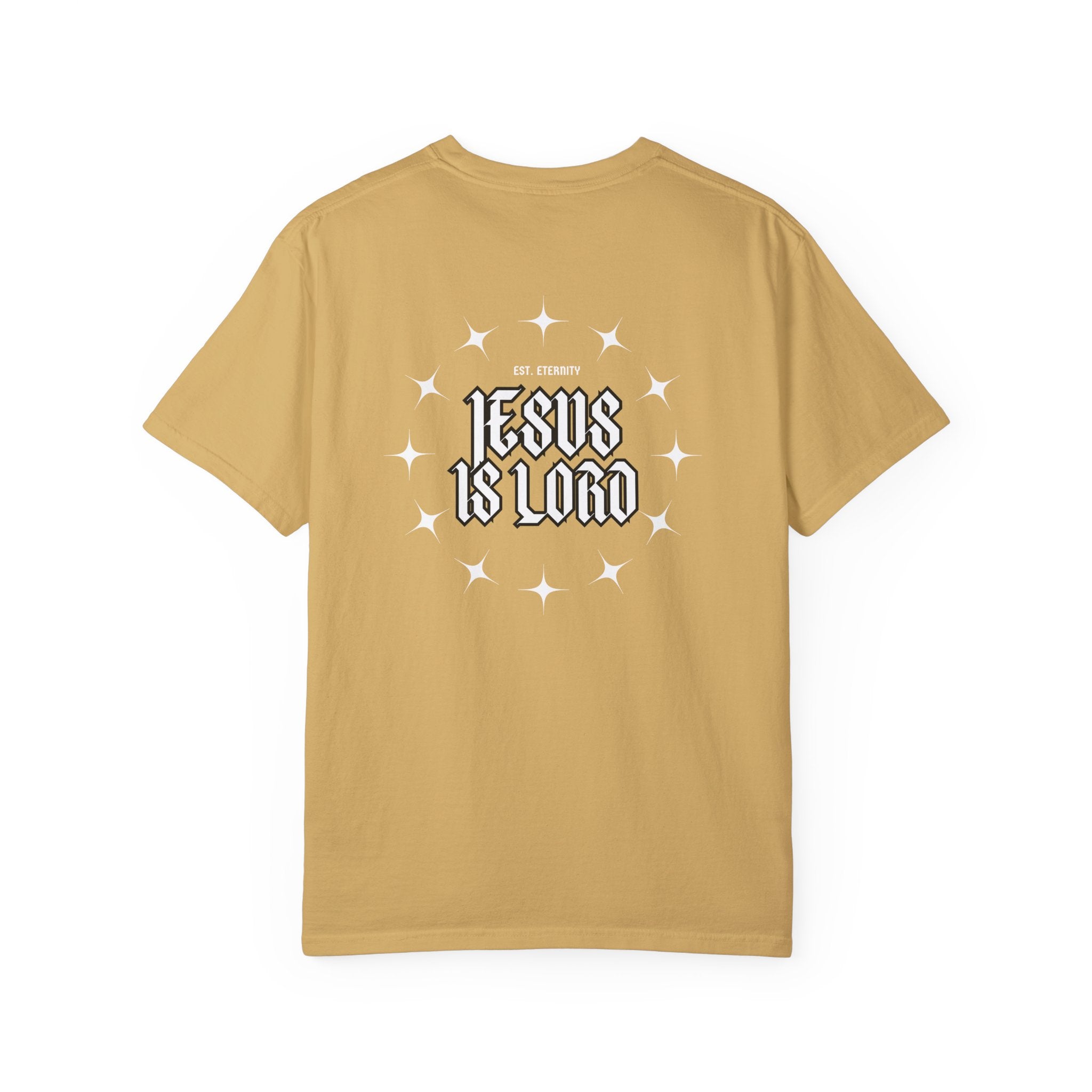 Collection of Jesus Is Lord Unisex Garment-Dyed T-Shirt - Faith-Inspired Apparel in a gallery layout