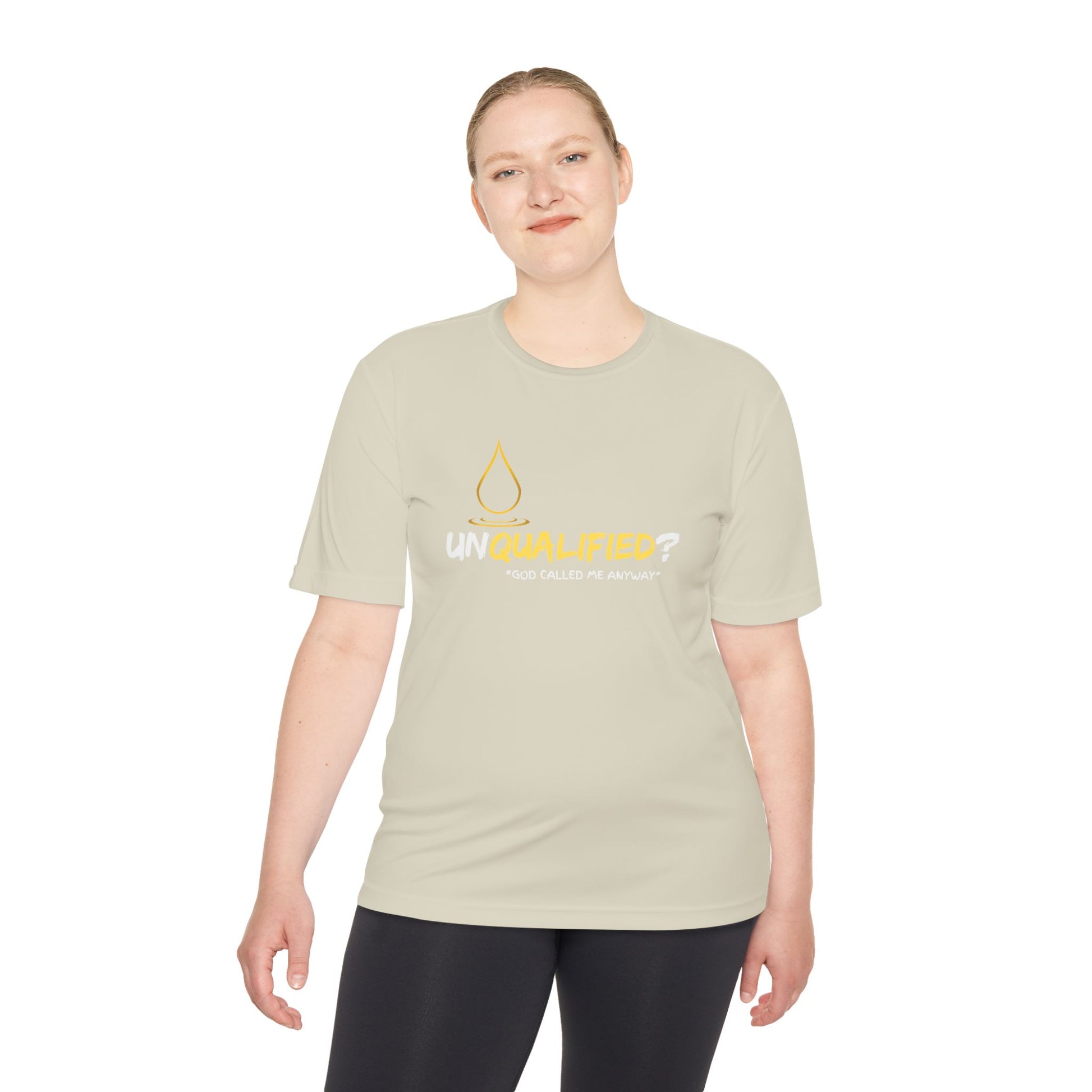 Unisex Moisture Wicking Tee - 'UNQUALIFIED?' Performance Shirt for Athletes