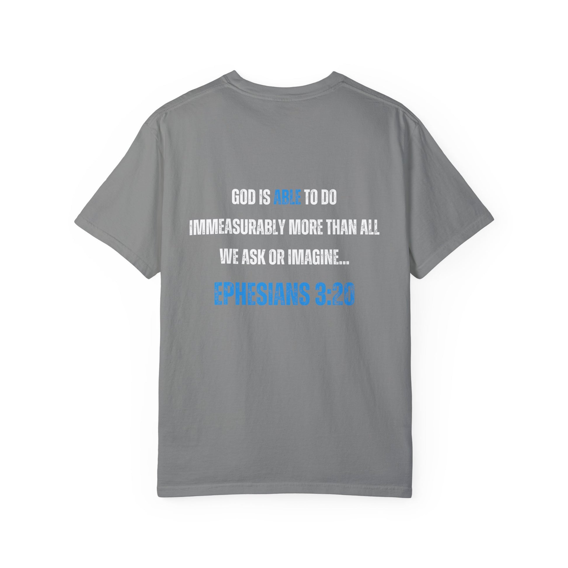 Inspirational Unisex T-Shirt - 'God Is Able' with Ephesians 3:20 Message