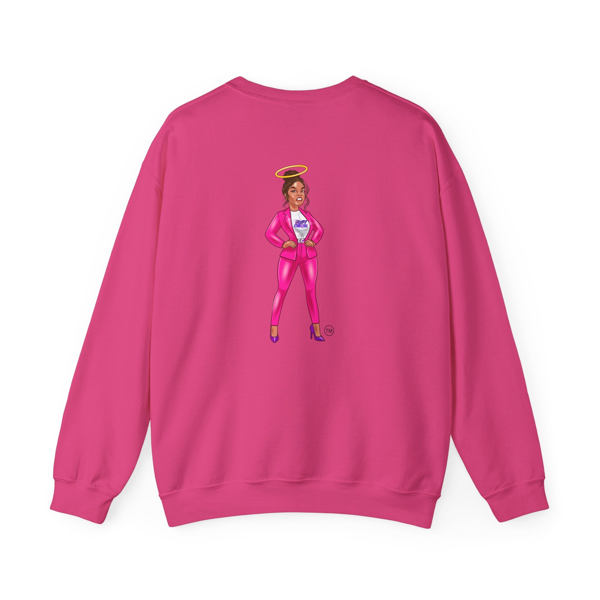 Collection of Edgy Chique Crewneck Sweatshirt - Trendy Design for Confident Women in a gallery layout