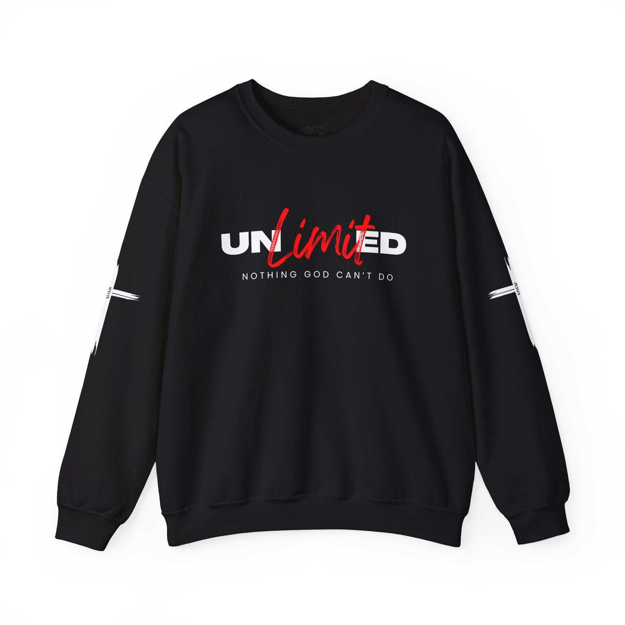 Collection of Unlimited "Nothing God Can't Do" Crewneck Sweatshirt - Motivational Everyday Wear in a gallery layout