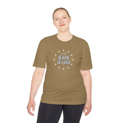 Collection of Unisex Moisture Wicking Tee - 'Jesus is Lord' Inspirational Activewear in a gallery layout