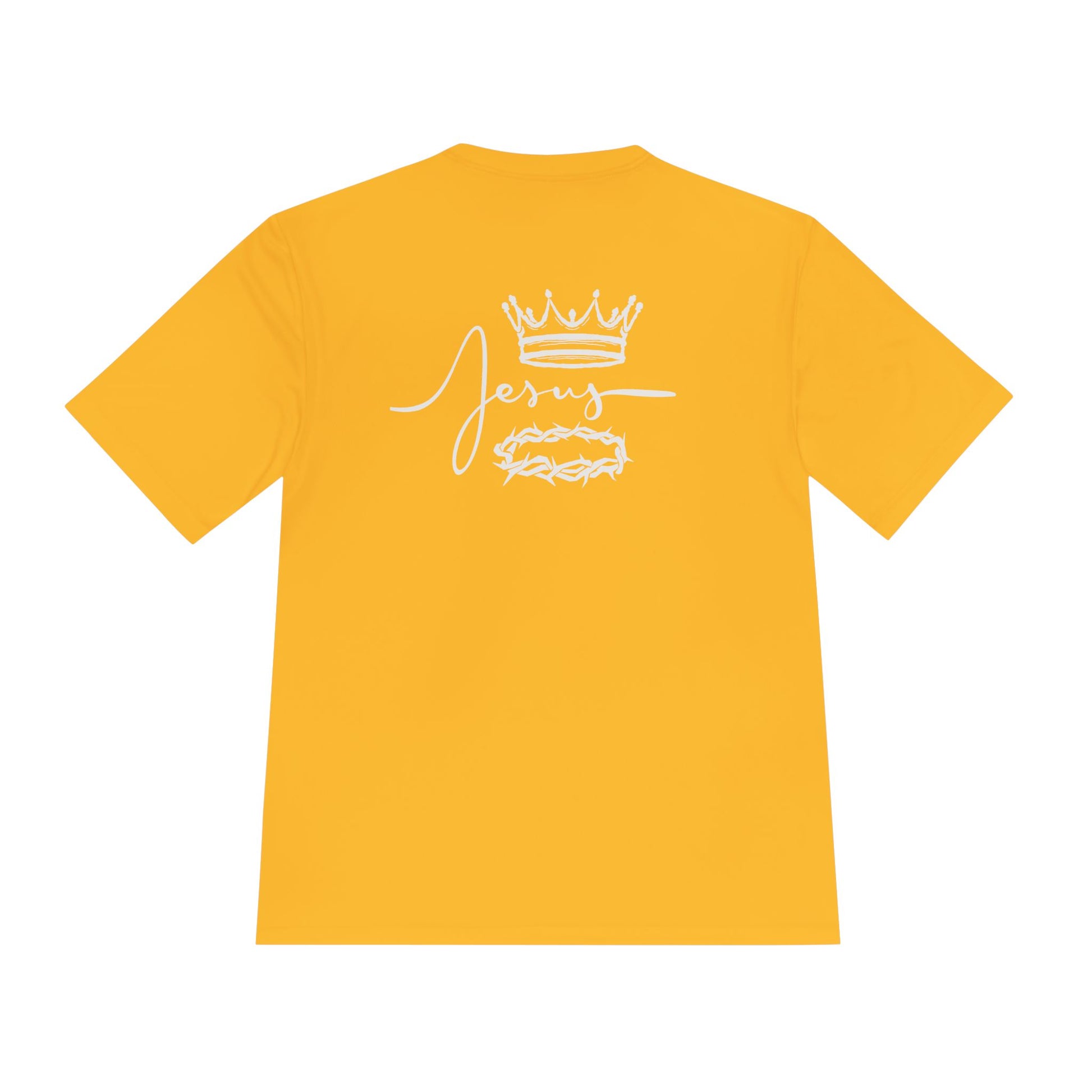 Faith-Inspired Unisex Moisture Wicking Tee - 'Jesus' Crown Design