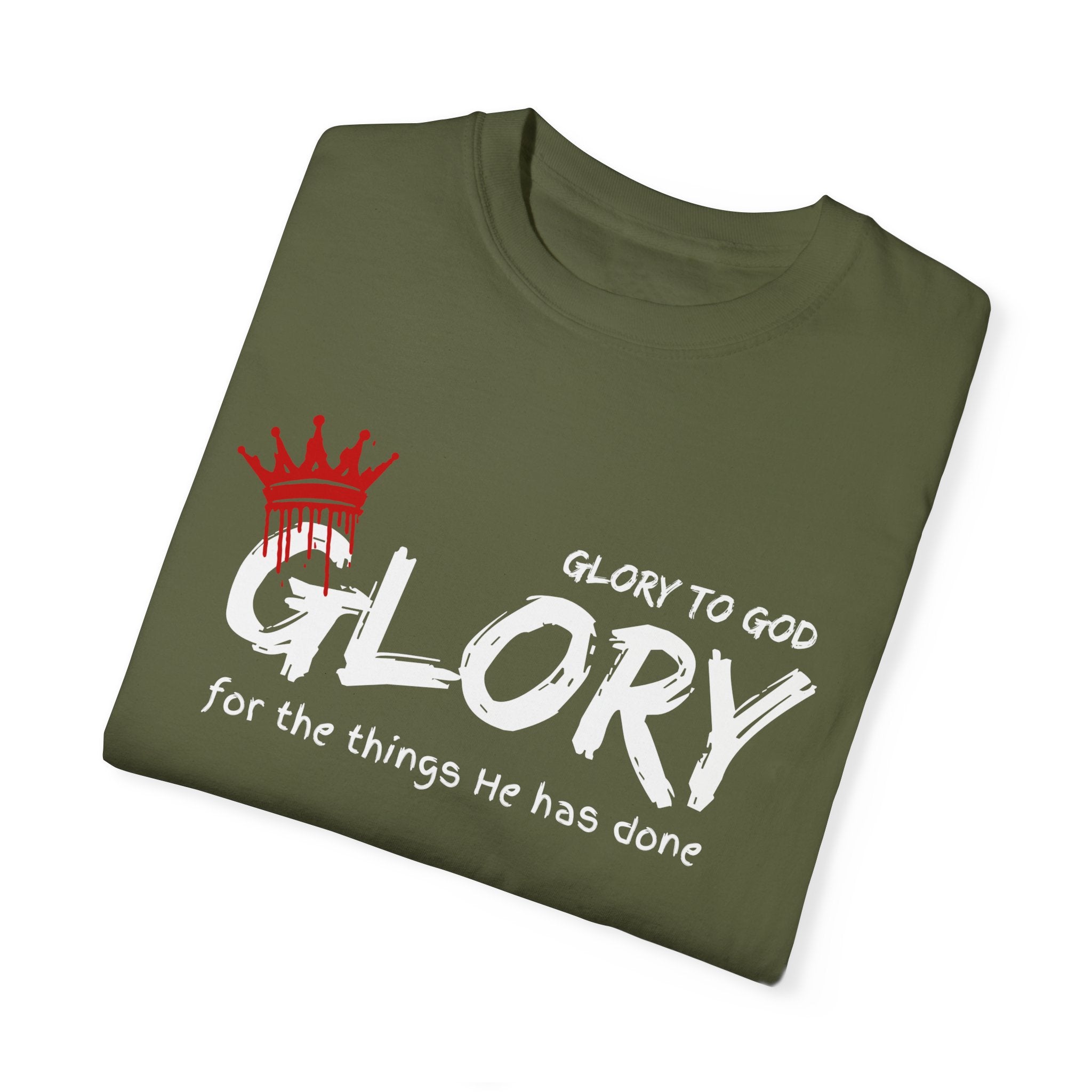 Collection of Faith-Inspired Unisex T-Shirt - 'Glory to God' Design in a gallery layout