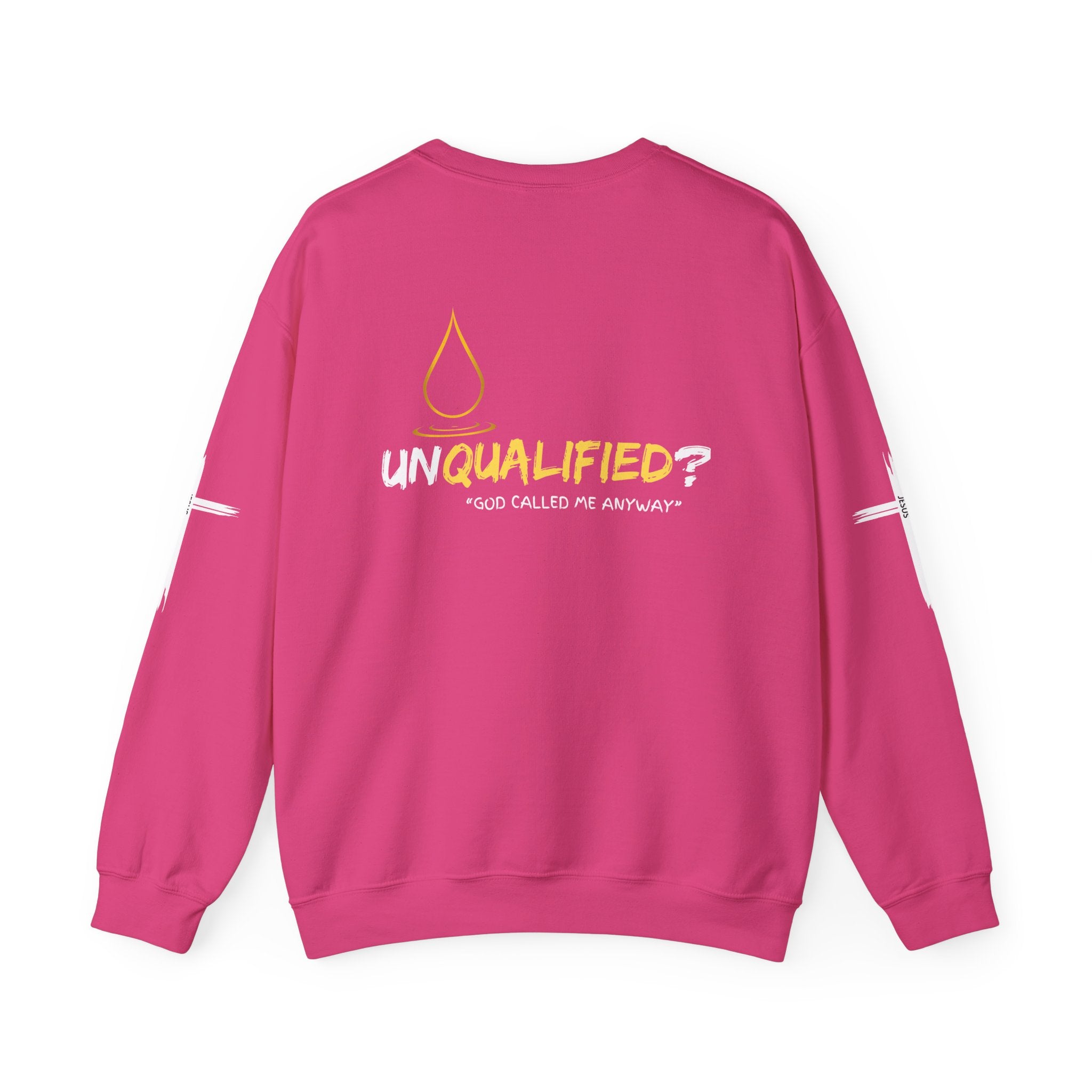Collection of QUALIFIED "God Called Me Anyway" Unisex Crewneck Sweatshirt - Cozy Motivational Apparel in a gallery layout